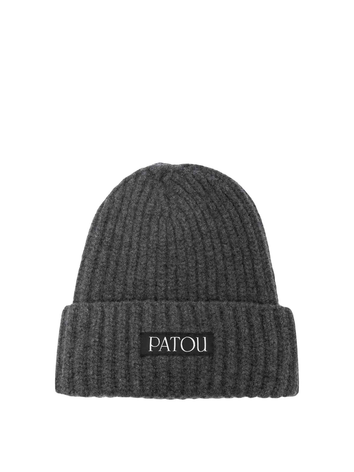 PATOU グレー ニット帽