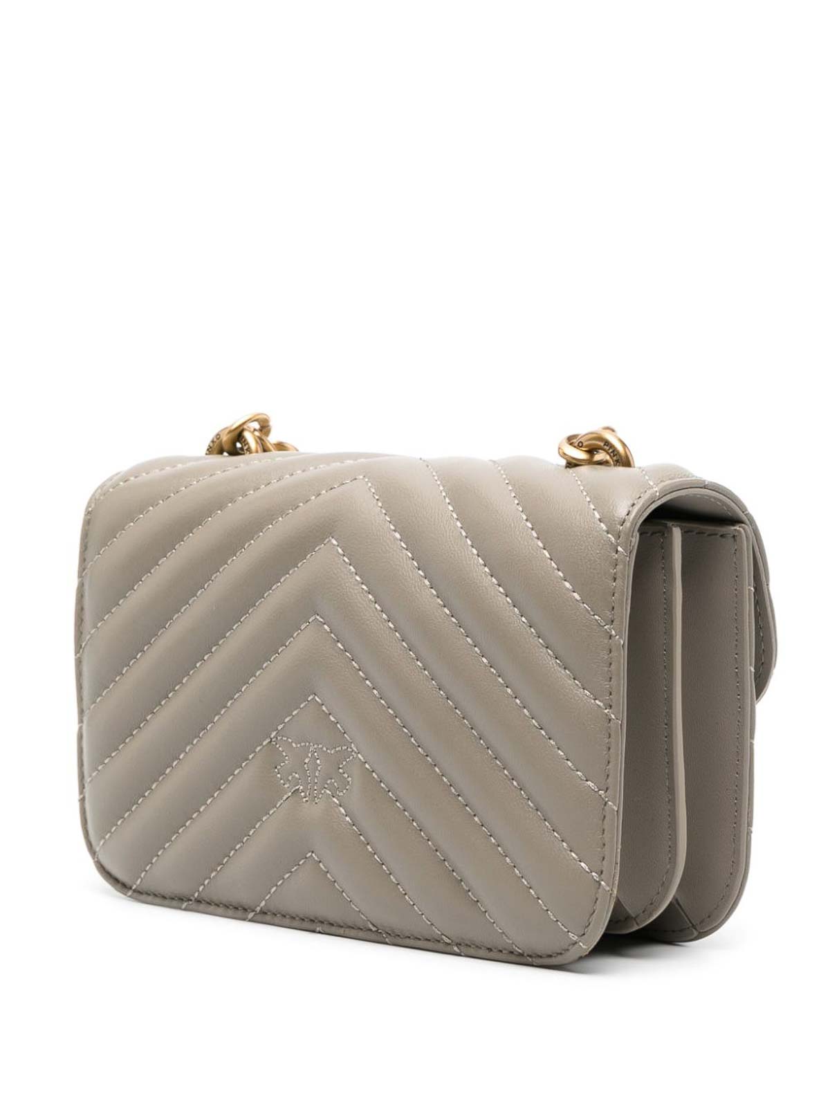 Cross body bags Pinko - Love One Quilted Crossbody Bag
