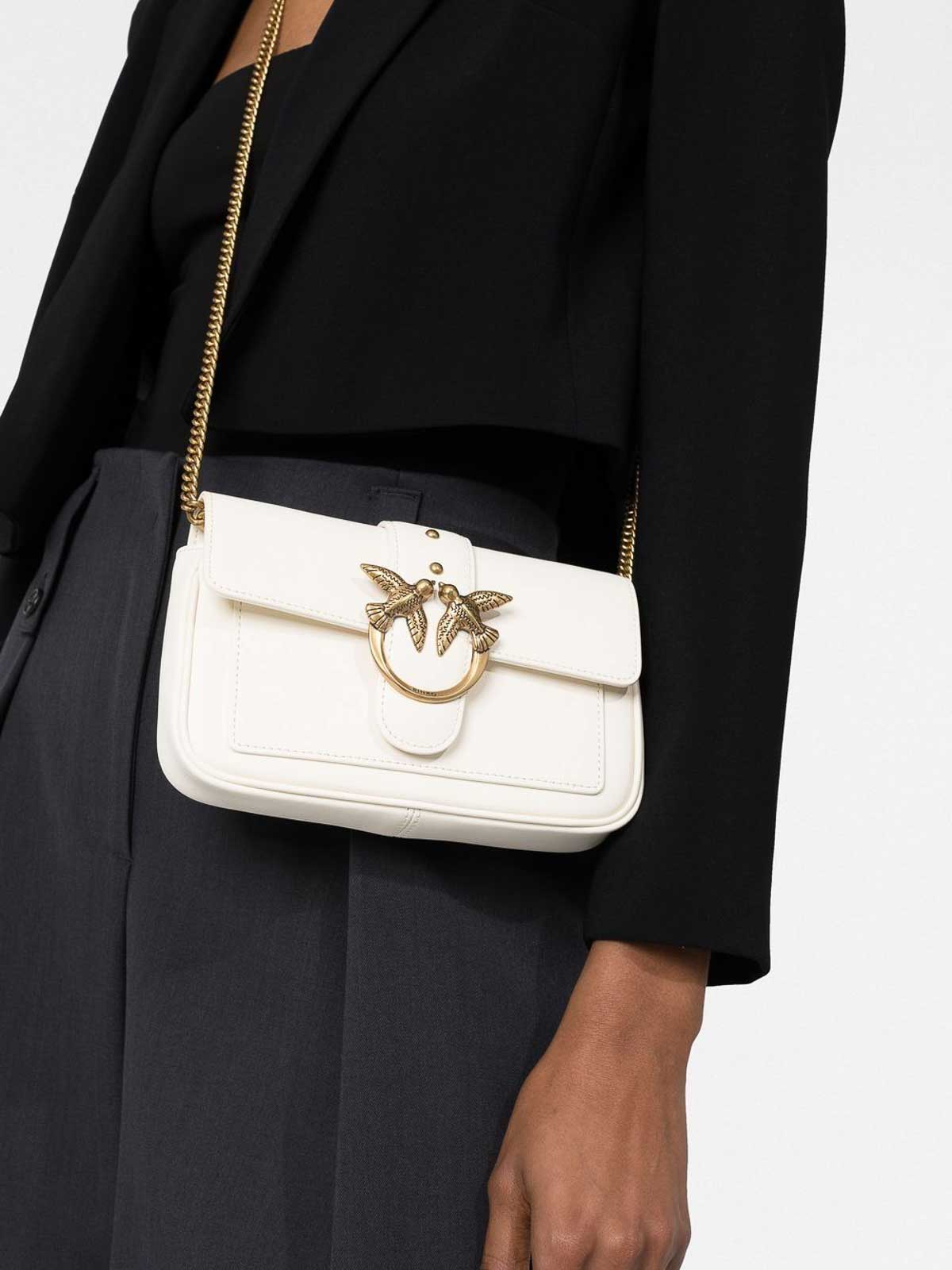Pinko crossbody bag - White - Women | 100061A0F1Z14Q | thebs.com
