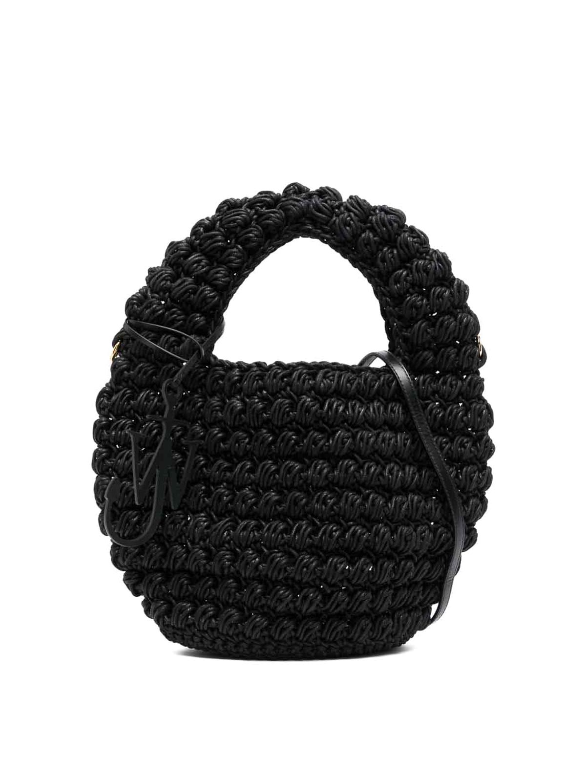 Shop Jw Anderson Large Popcorn Tote Bag From  In Black