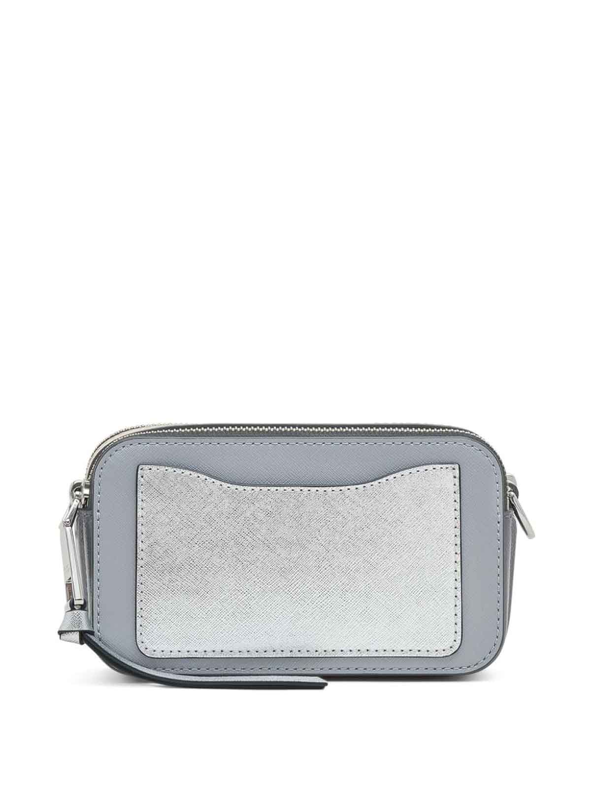 Shop Marc Jacobs Leather Crossbody Bag, Blue In Grey