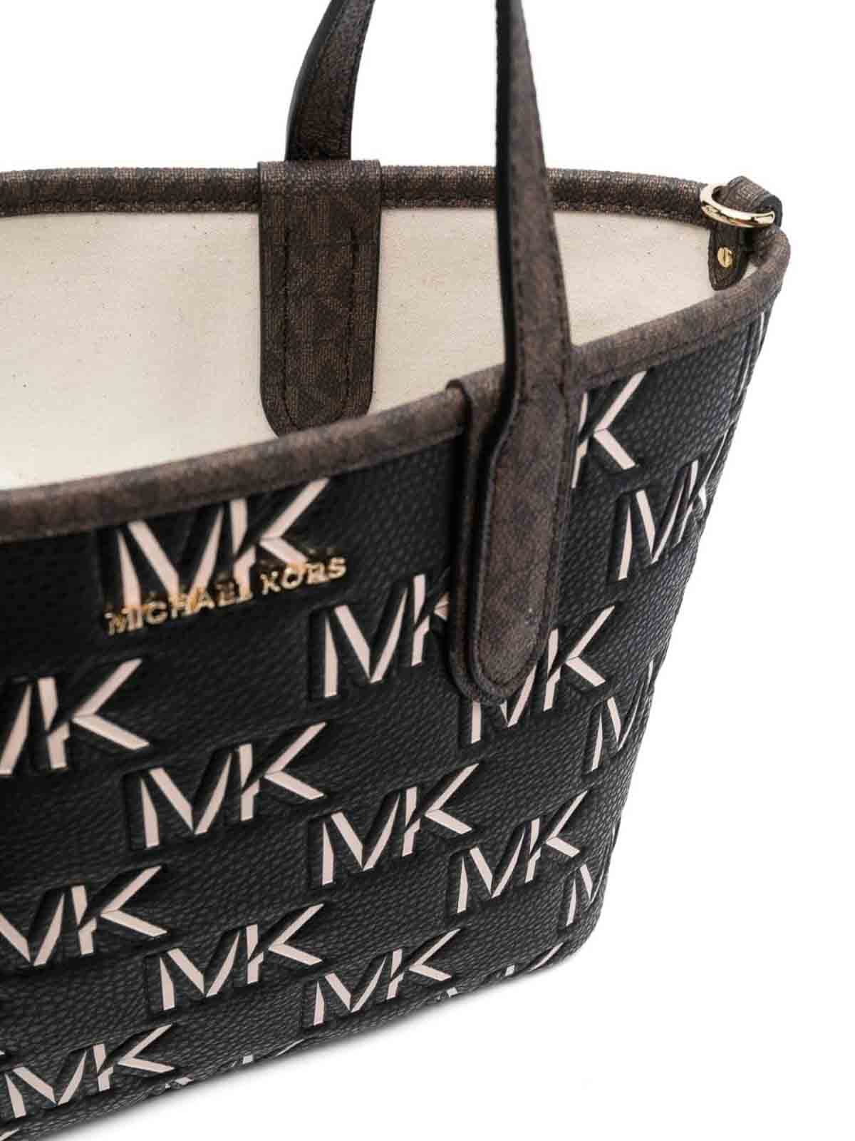 Shop Michael Kors Chain-detail Eliza Bag In Brown