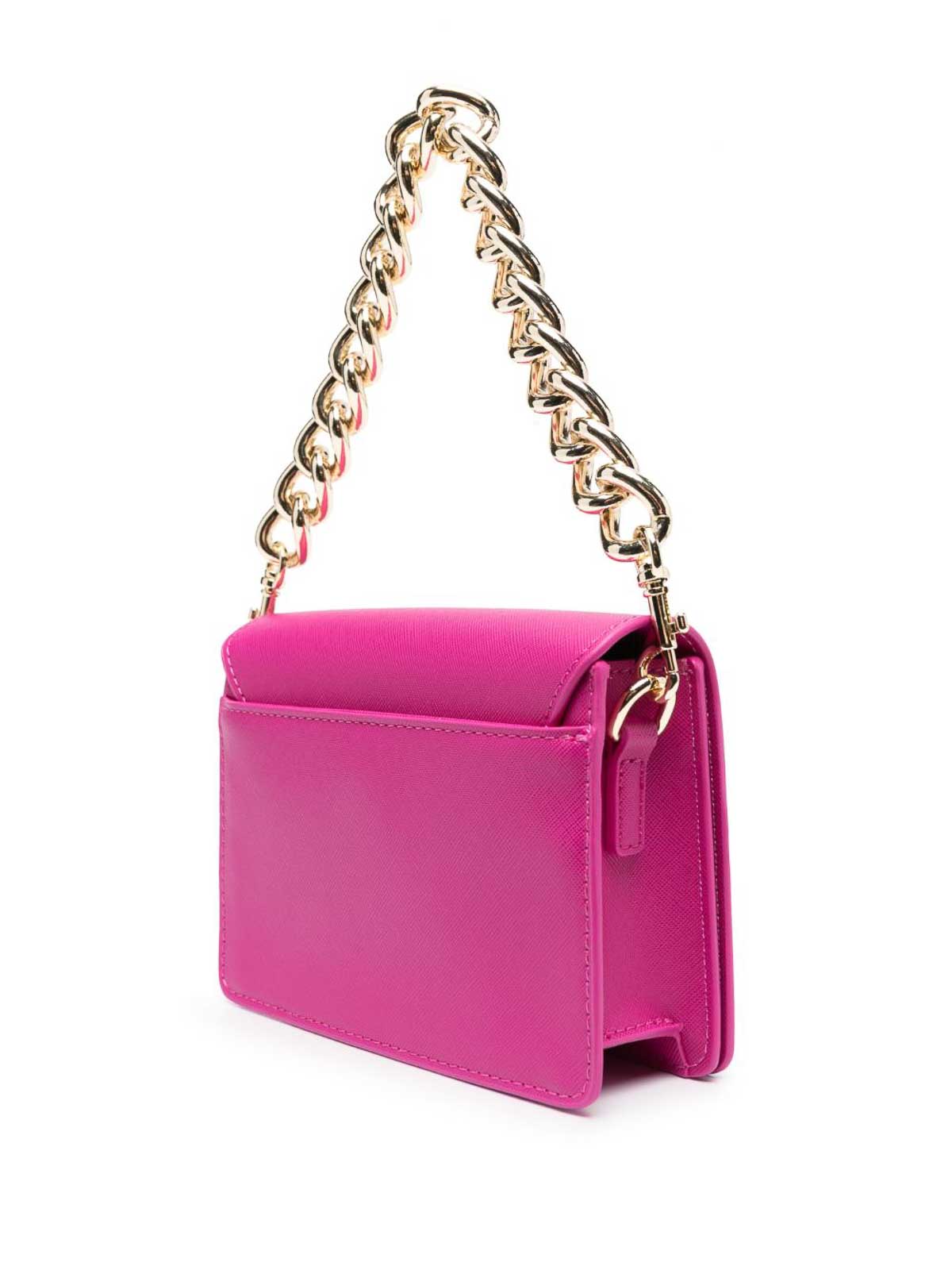 Valentino Bags Divina foldover tassel detail cross body bag in hot pink