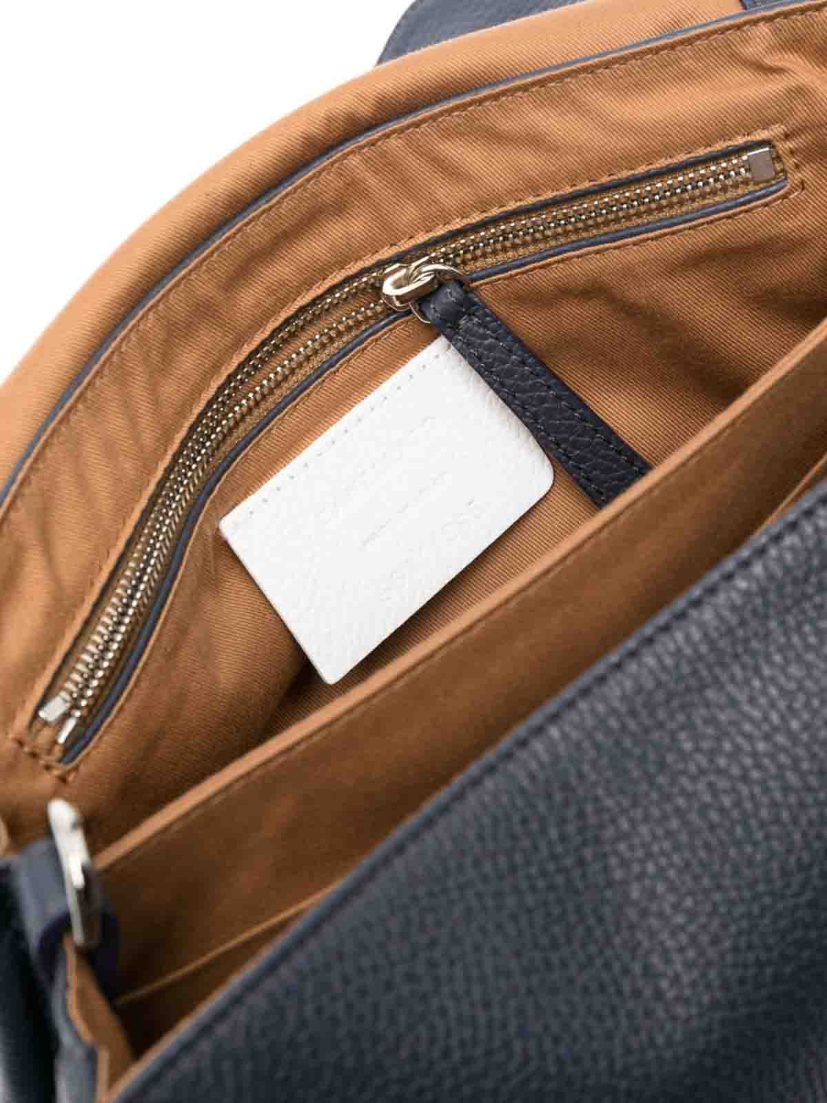 トートバッグ ZANELLATO Women Shoulder Bags 068010 0050000S Z0566 BLUE PEL POSTINA® SMALL BAG IN DENIM BLUE RAW LEATHER | Zanellato