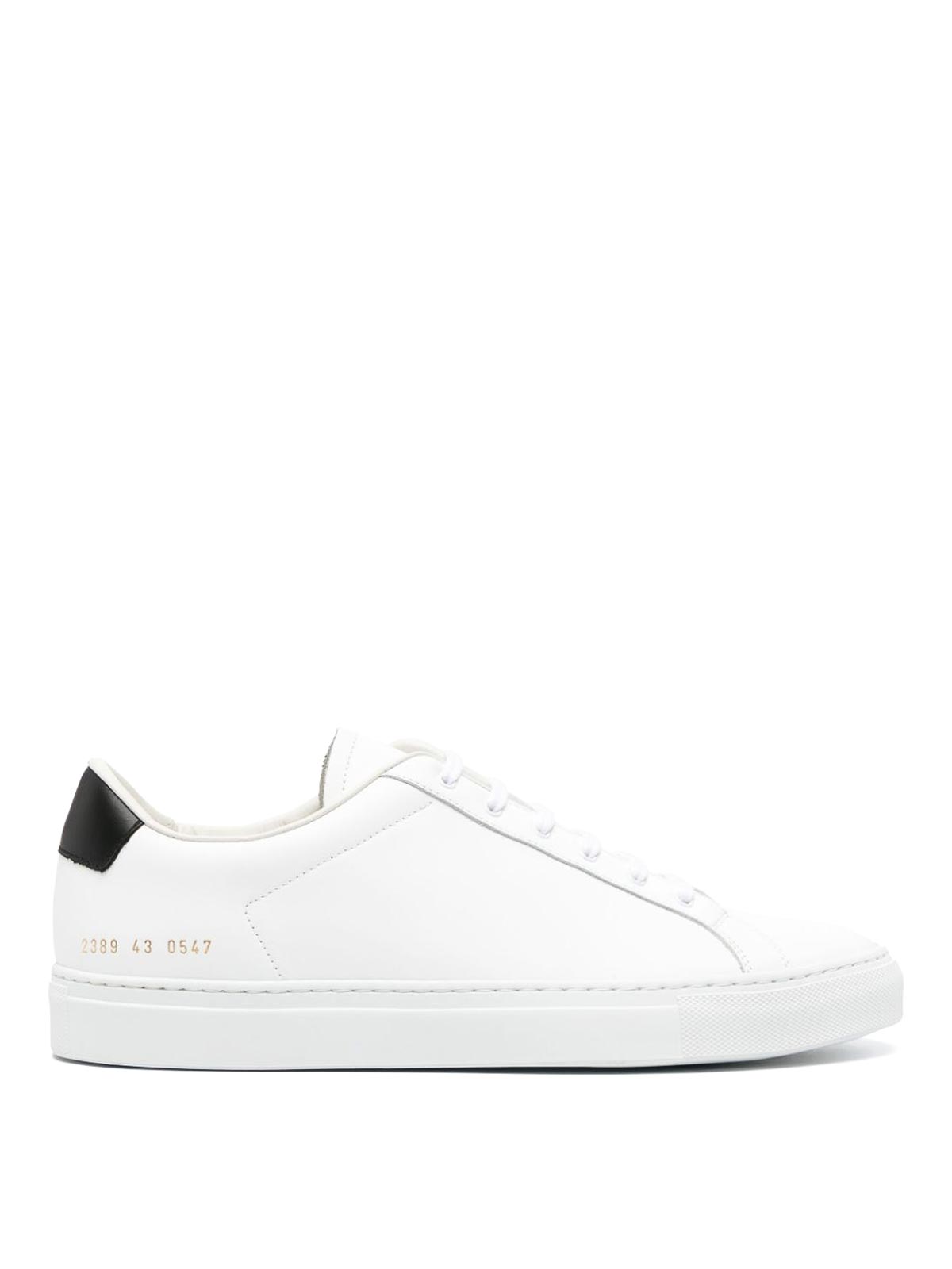 Common Projects Retro Lace-up Sneakers In Black