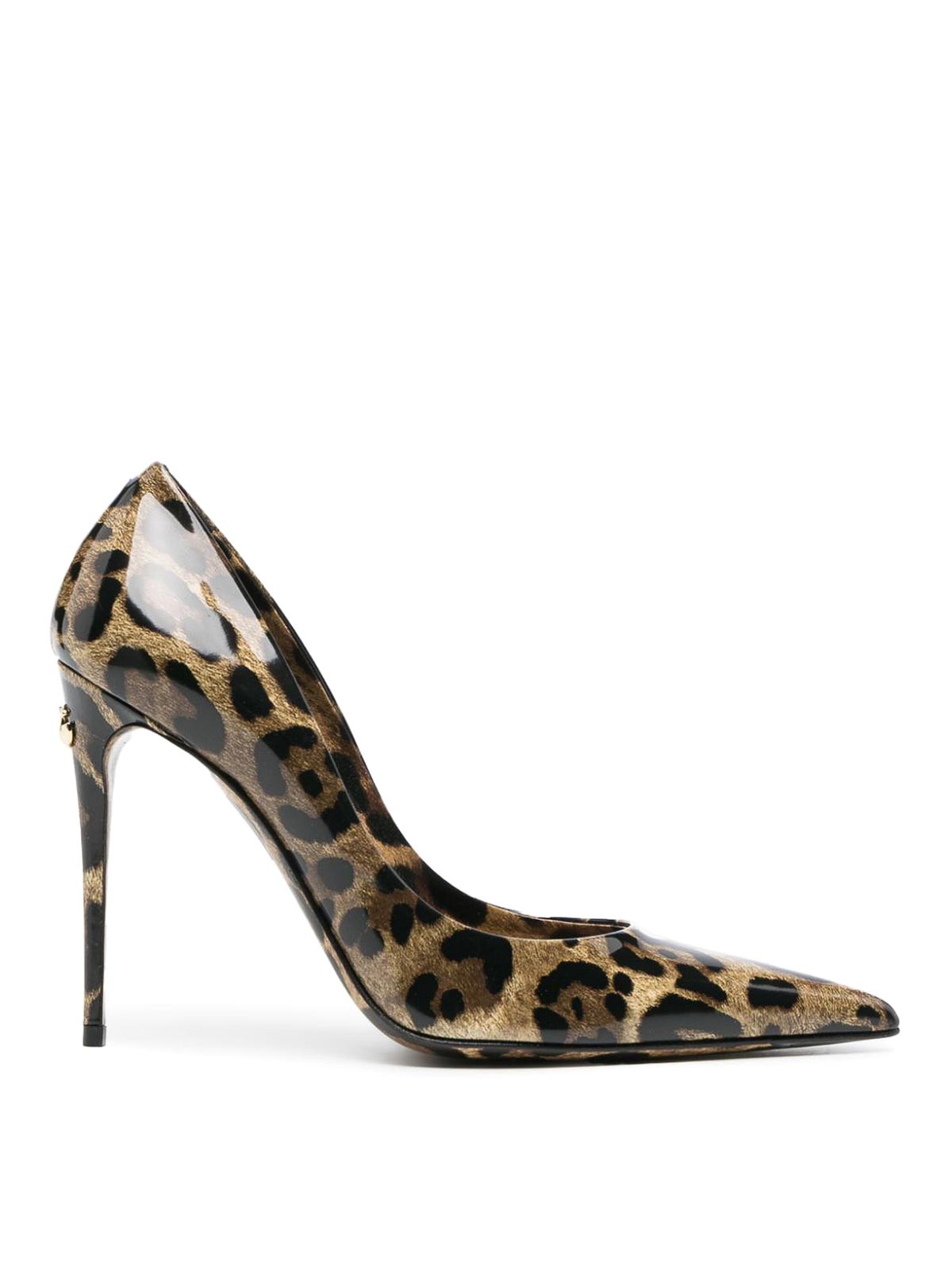 Dolce & Gabbana Leopard-print Pumps In Grey