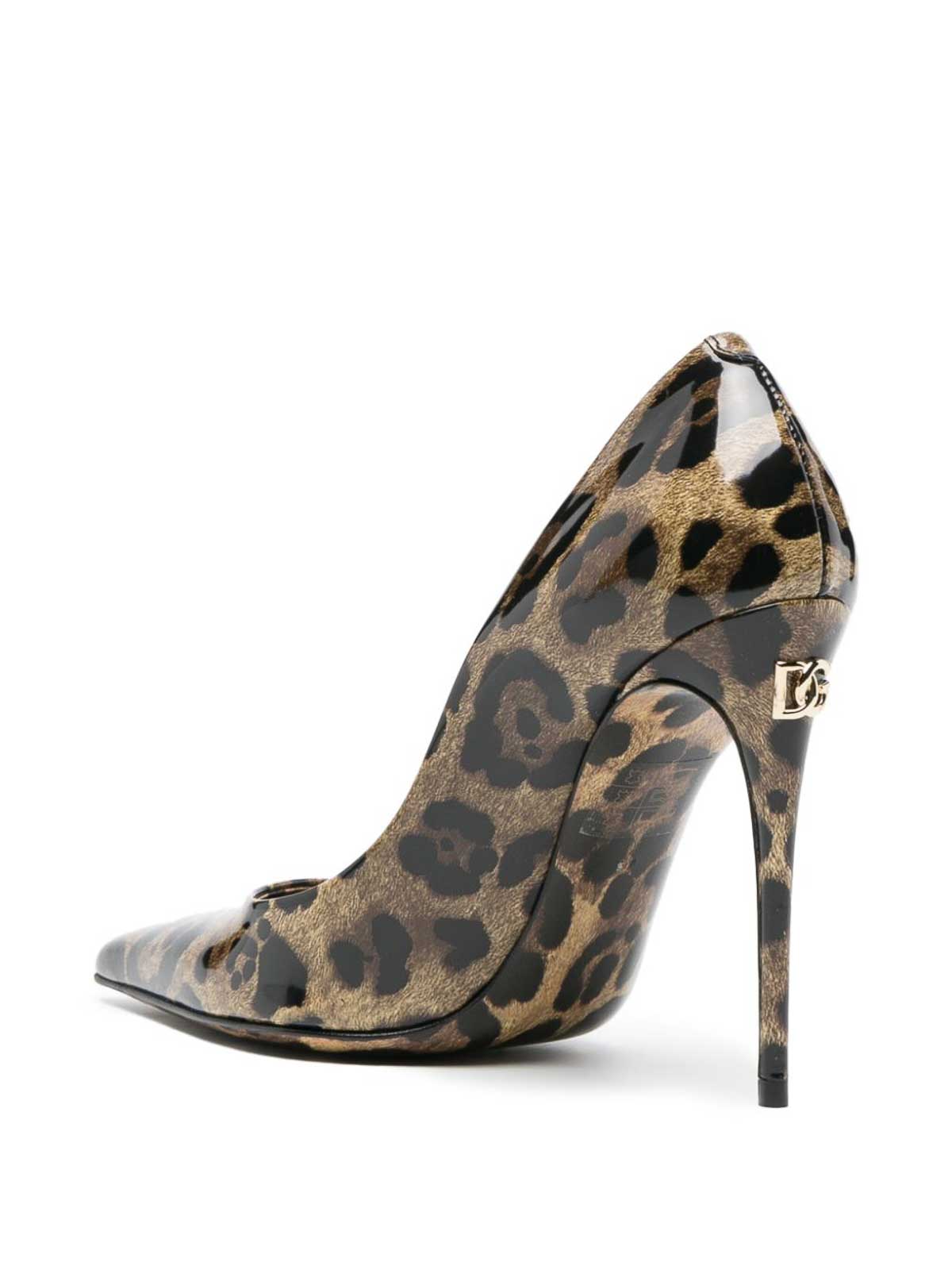 Shop Dolce & Gabbana Leopard-print Pumps In Brown