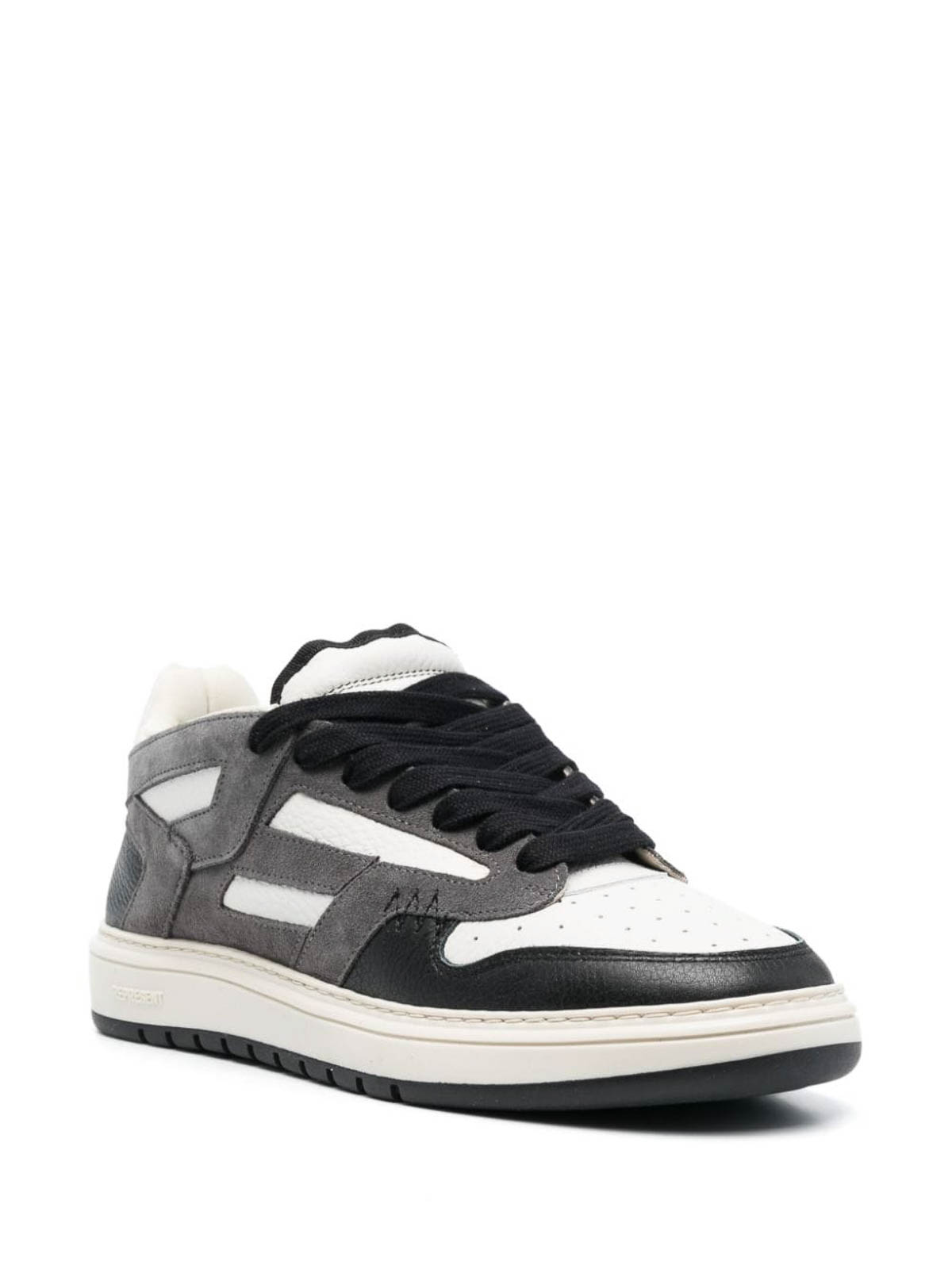 Shop Represent Grey/white Reptor Low-top Sneakers