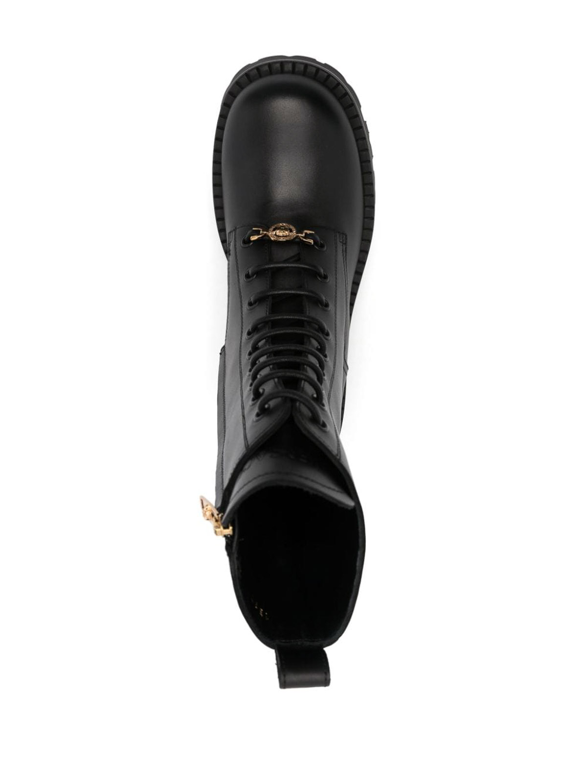 Shop Versace Vagabond Lace-up Army Boots In Black