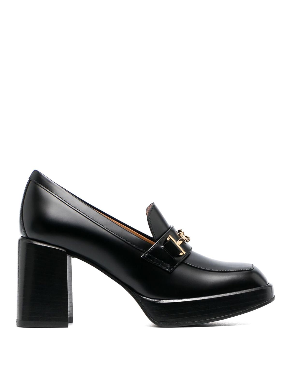 Shop Tod's Heeled Mules In Black