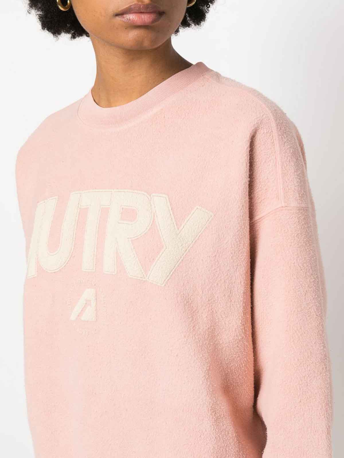Shop Autry Amour Logo Sweatshirt In Pink