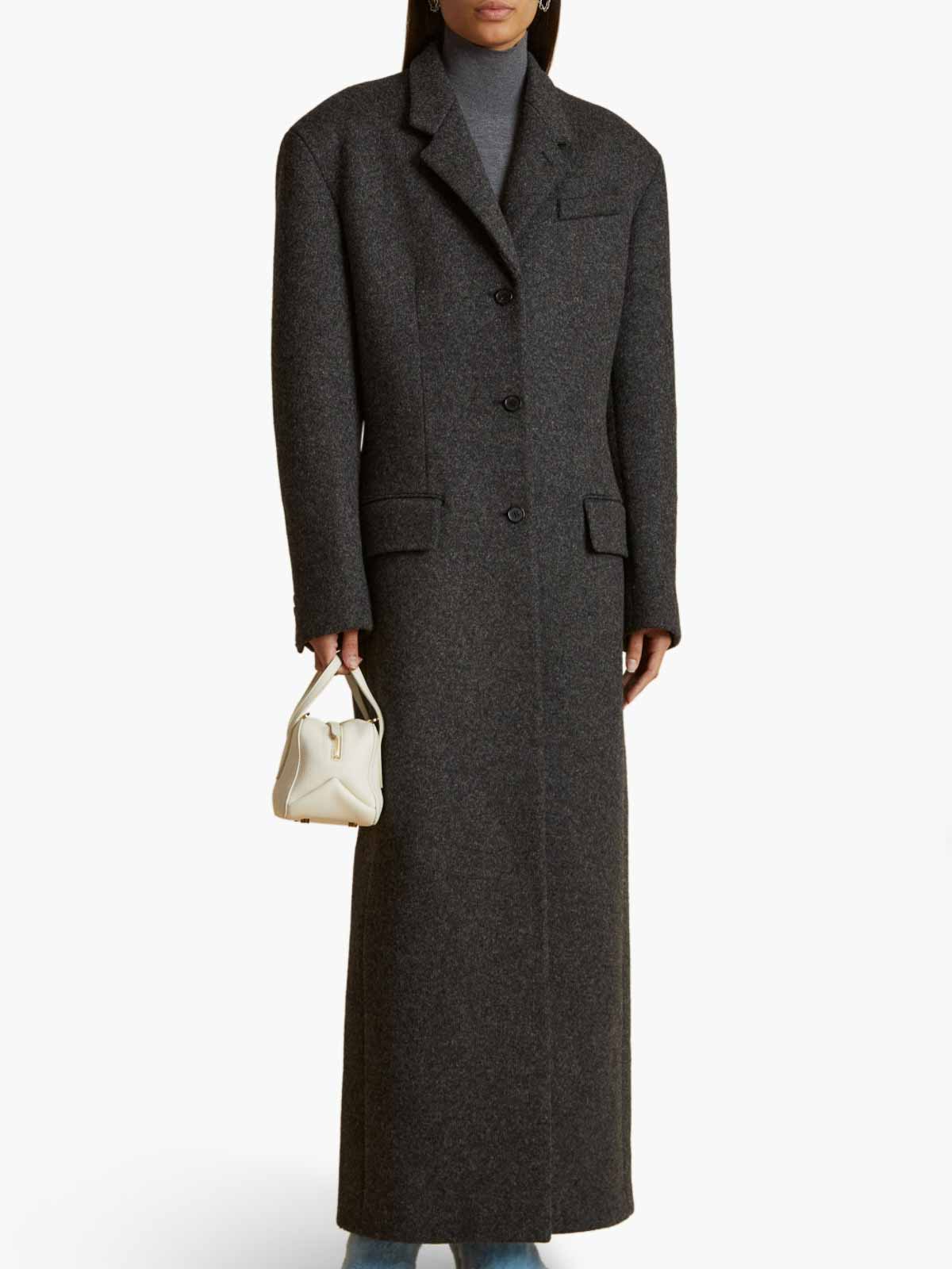 Shop Khaite Bontin Coat In Grey