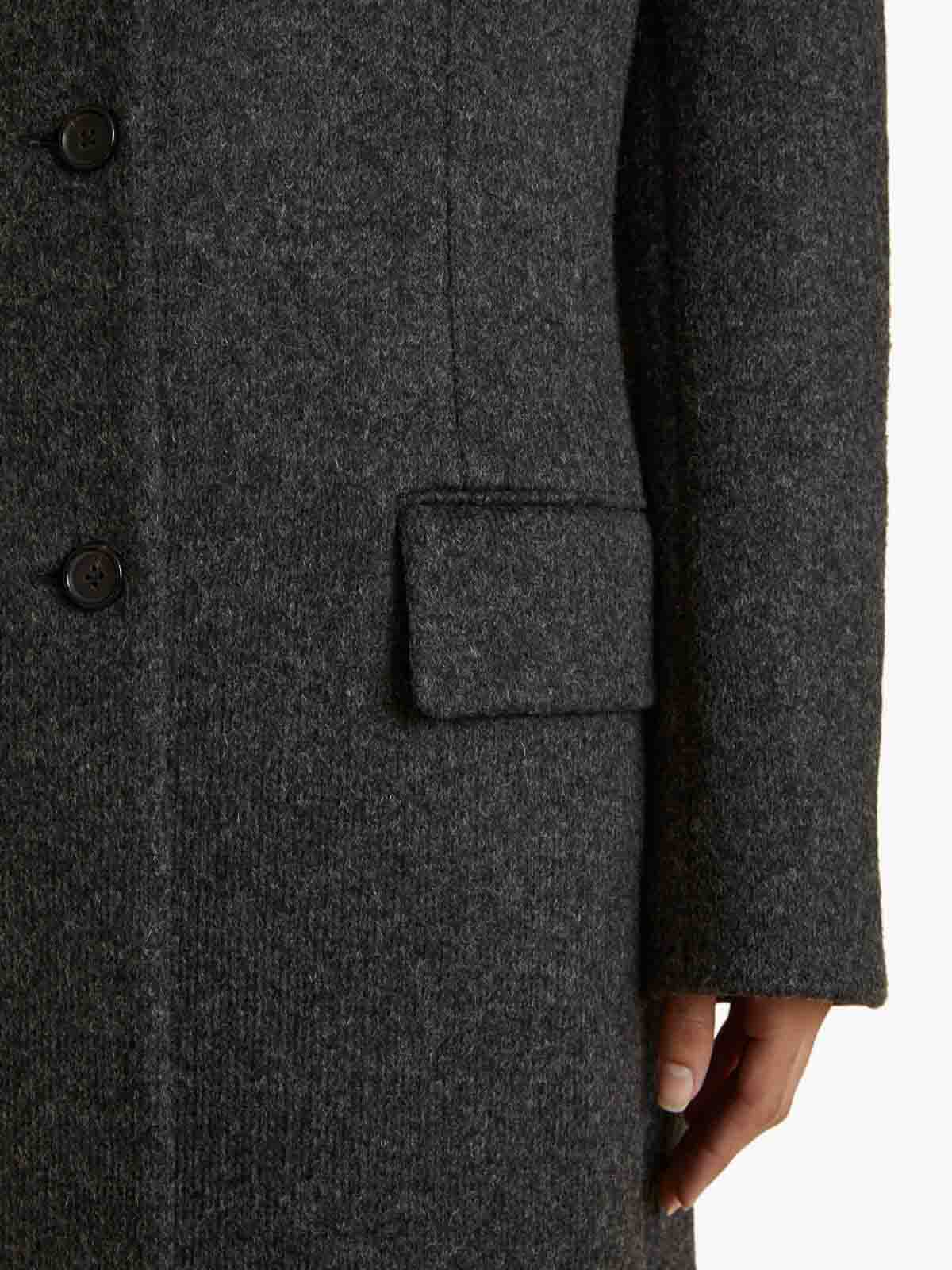 Shop Khaite Bontin Coat In Grey