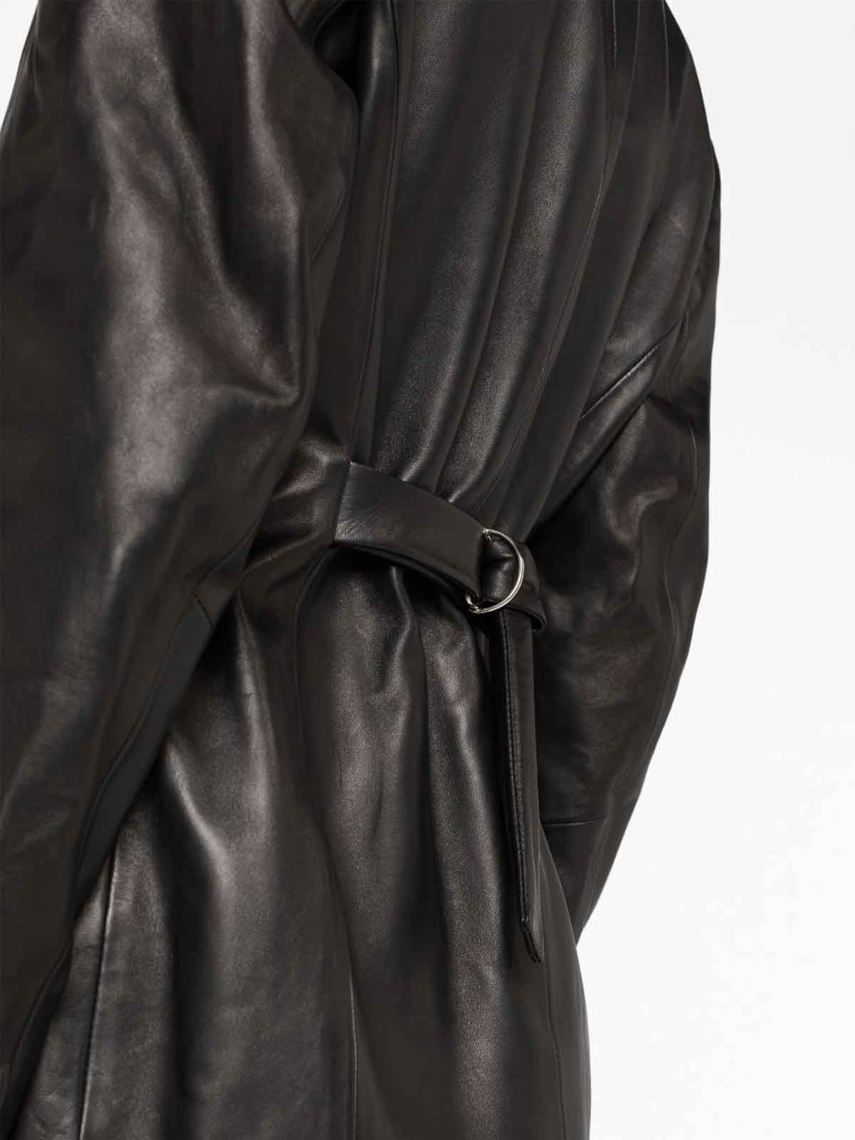 Magda Butrym Leather hourglass blazer - Black - Women