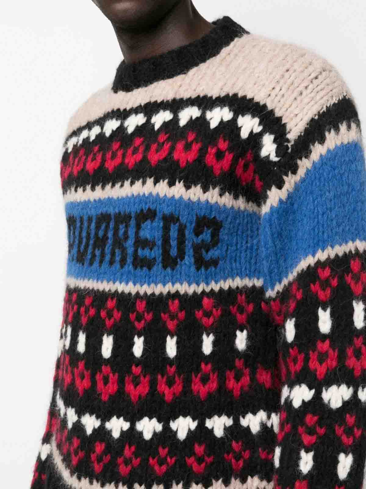 Shop Dsquared2 Sweater Multicolour In Multicolor