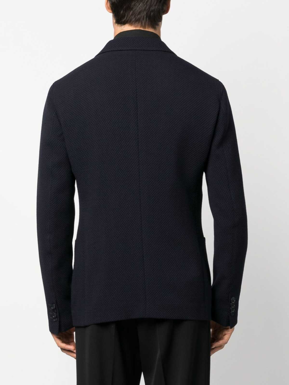 Shop Giorgio Armani Jacket Blue