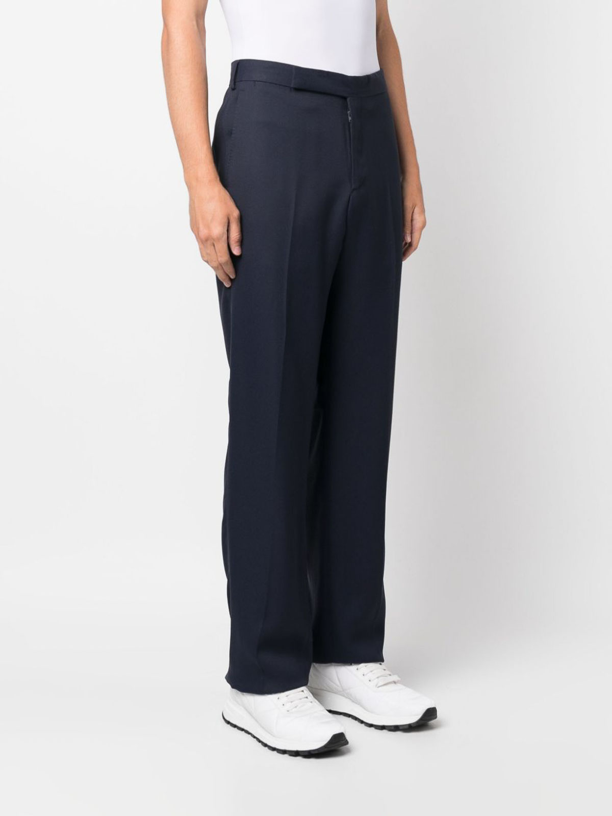 Shop Lardini Trousers Blue