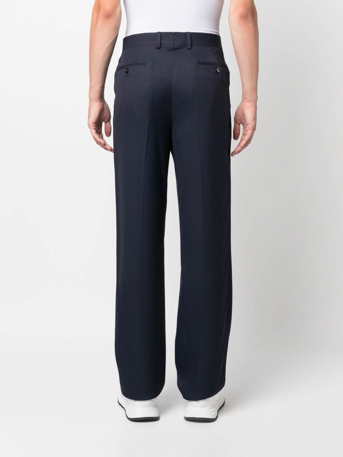 Shop Lardini Trousers Blue