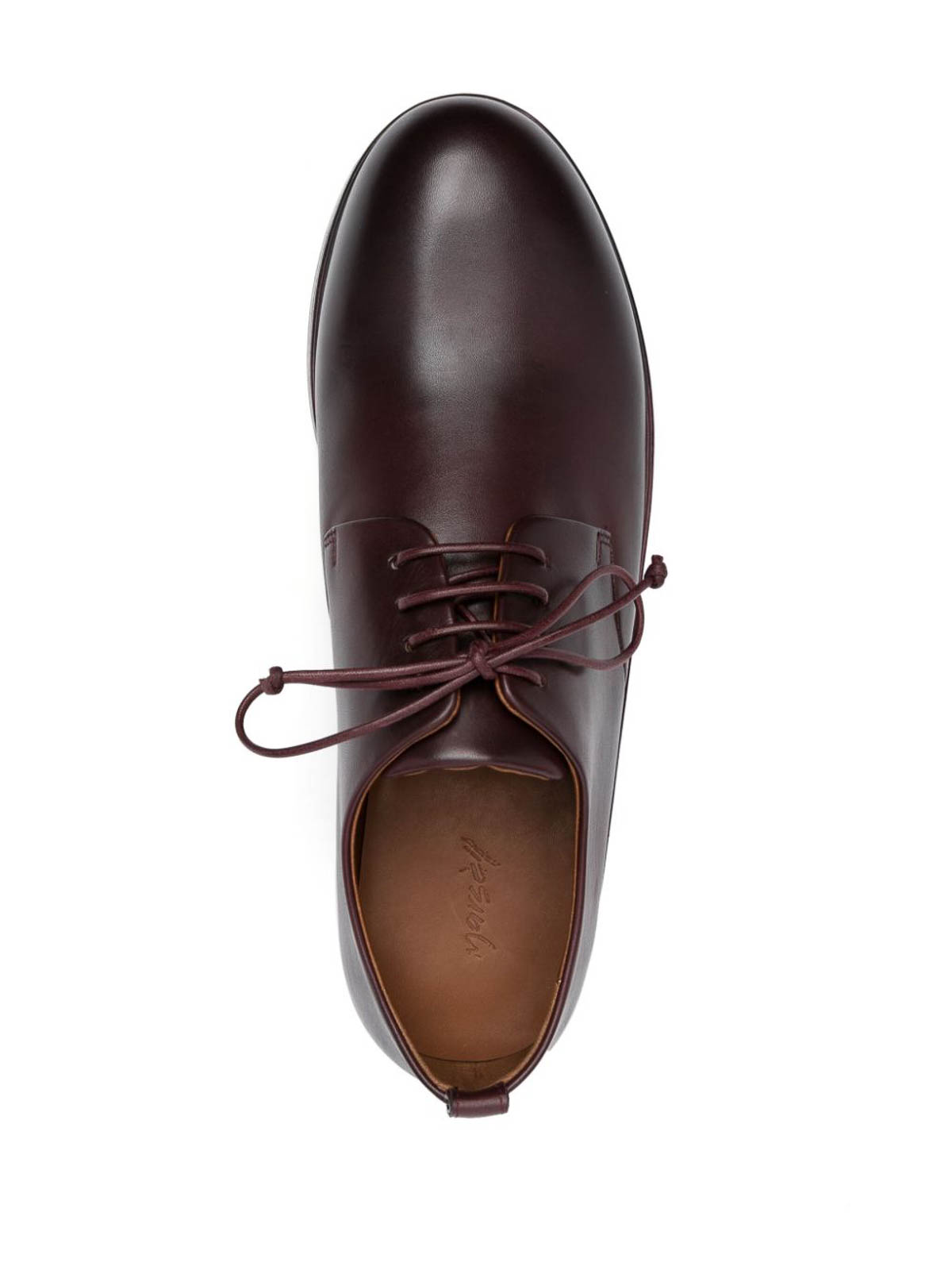 Shop Marsèll Leather Lace-up In Brown