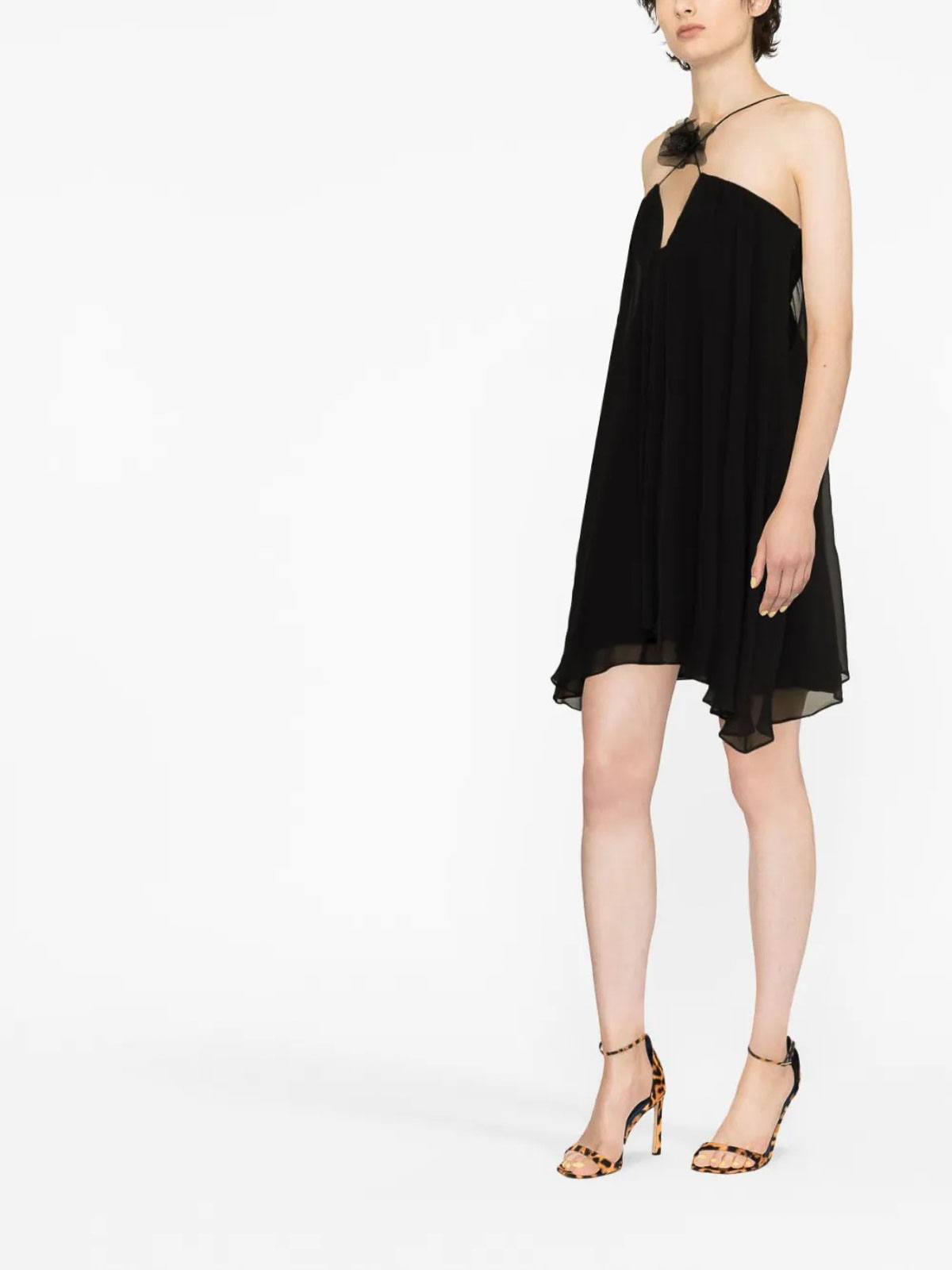 black halo sanibel 2 piece mini dress Midnight Lace Layer Mini Dress Medium main image 1