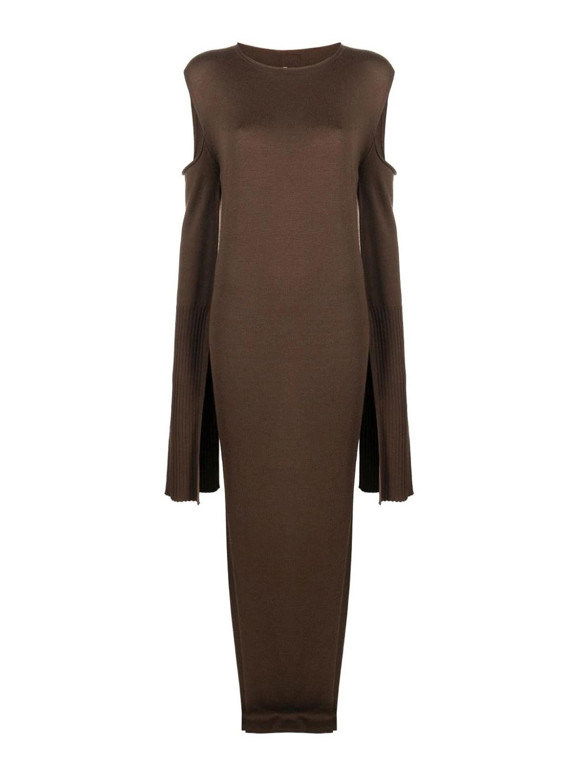 princess polly baby blue dress Slim-Fit Satin Midi Dress In Brown – FS Collection (London)