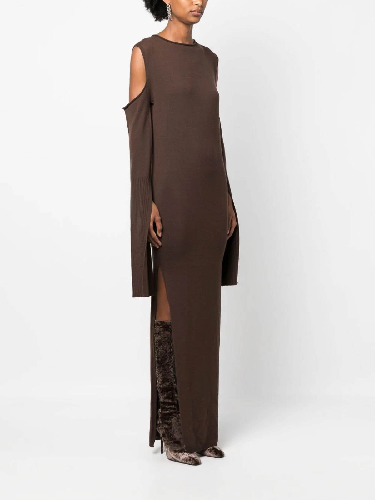 Rick Owens Maxi dress - Brown - Women|RP02C1610BROWN | thebs.com