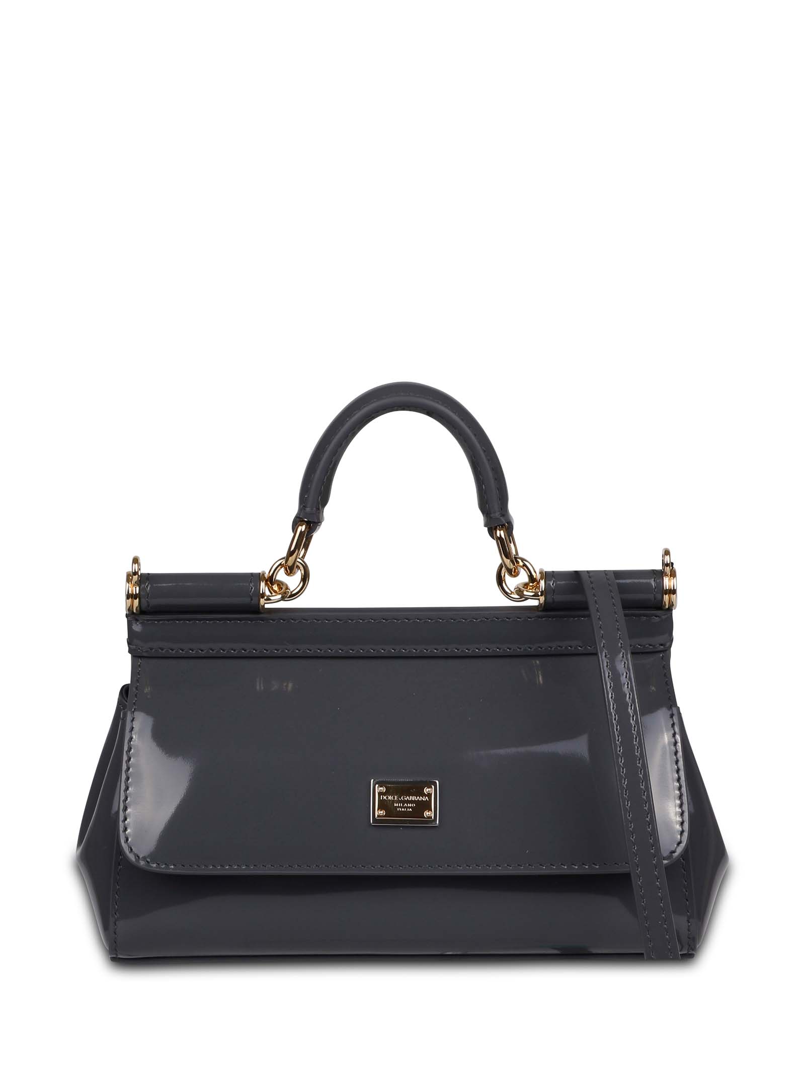 Sac Bandoulière Dolce & Gabbana Noir – Logo Plaque, Cuir, Mini – Neuf Avec étiquettes, Prix Attractif