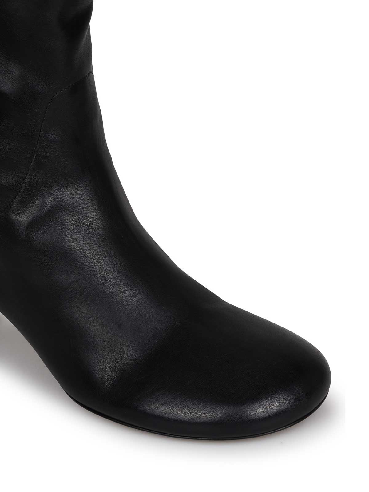 Shop Marsèll Brooch Leather Ankle Boot In Black