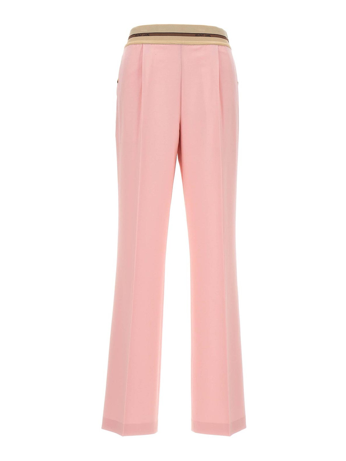 Helmut Lang Pull On Straight Leg Suiting Pants In Pink | ModeSens