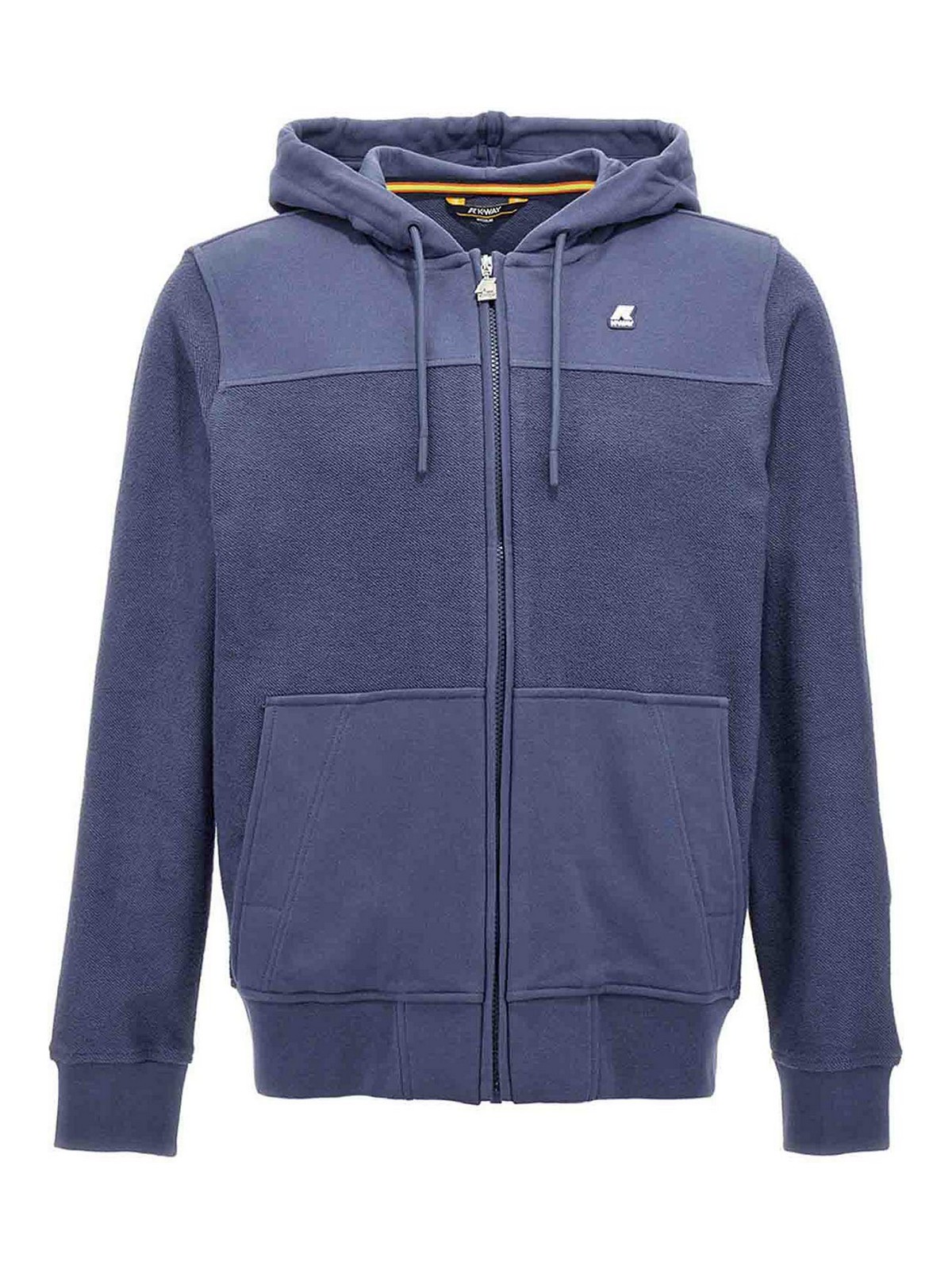 K-way felpa con cappuccio Blu Uomo K41241W732