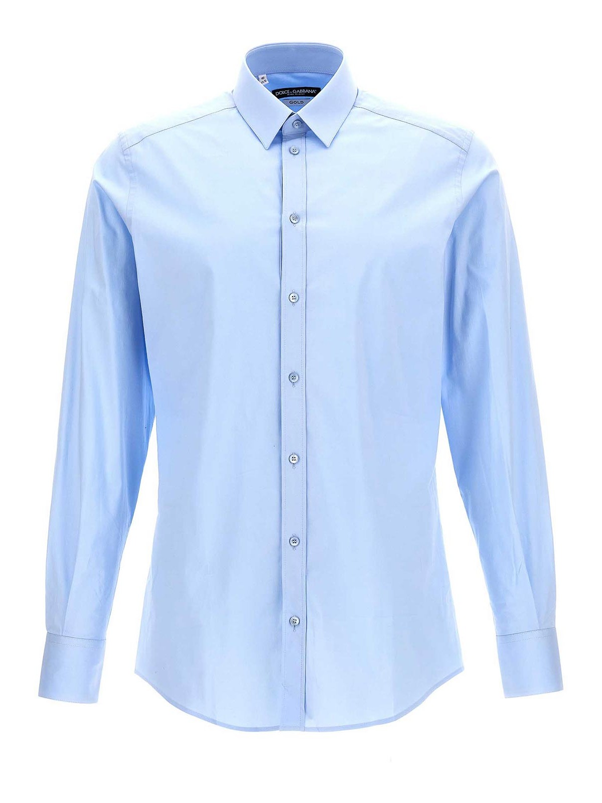 Shop Dolce & Gabbana Dg Essential Shirt In Azul Claro