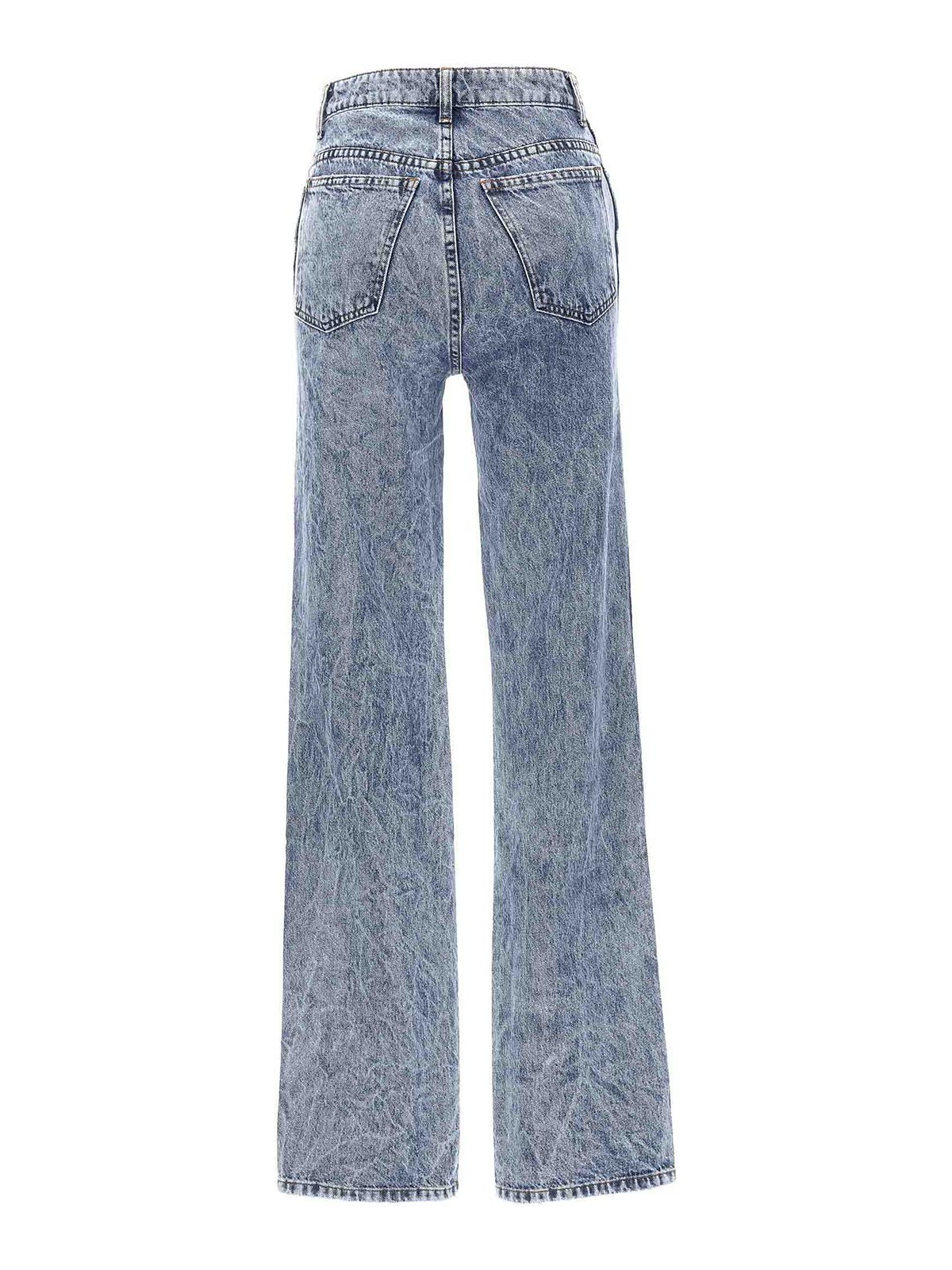 Shop Khaite Danielle Jeans In Azul Claro