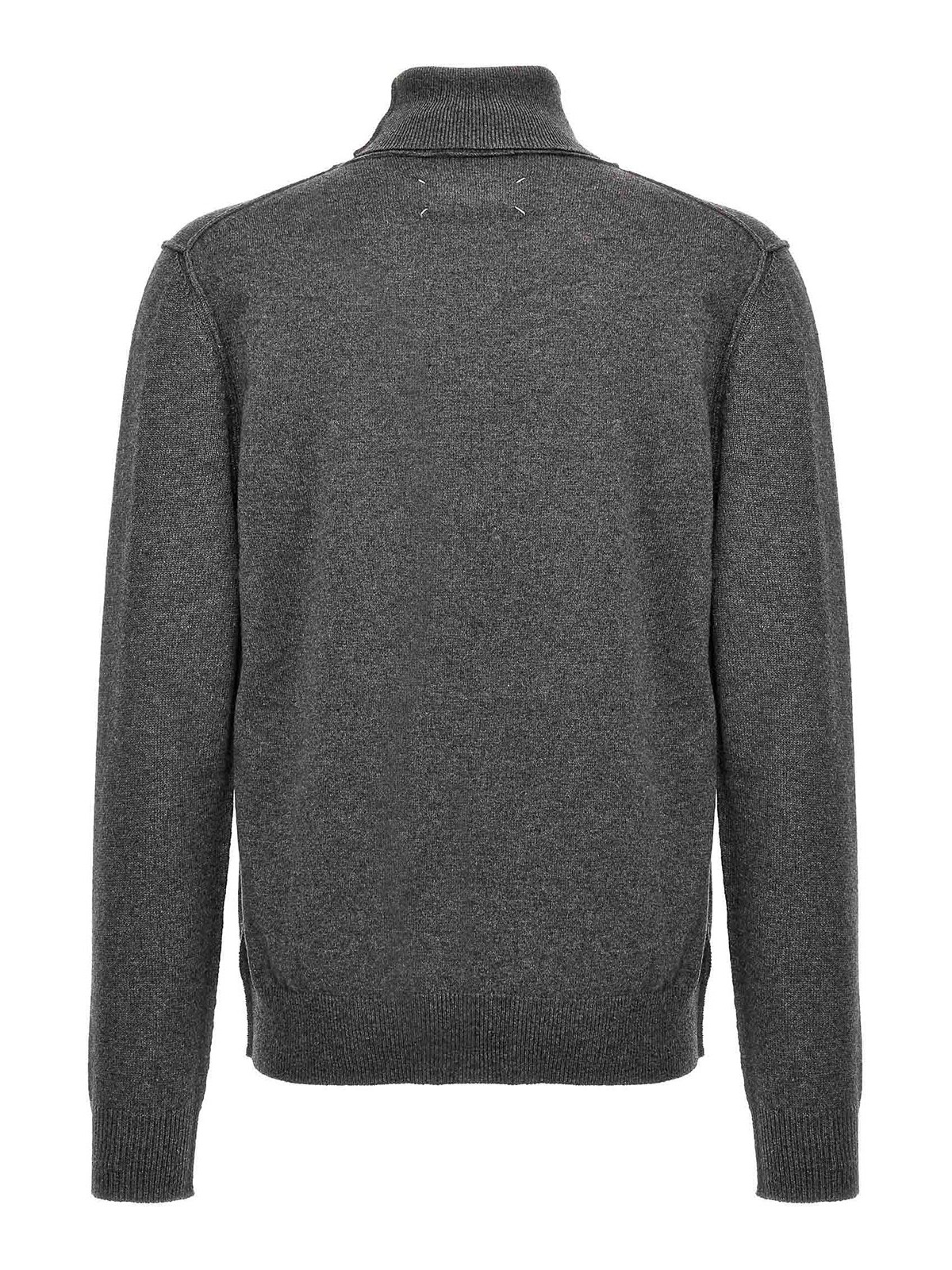 Shop Maison Margiela Cashmere Sweater In Gris
