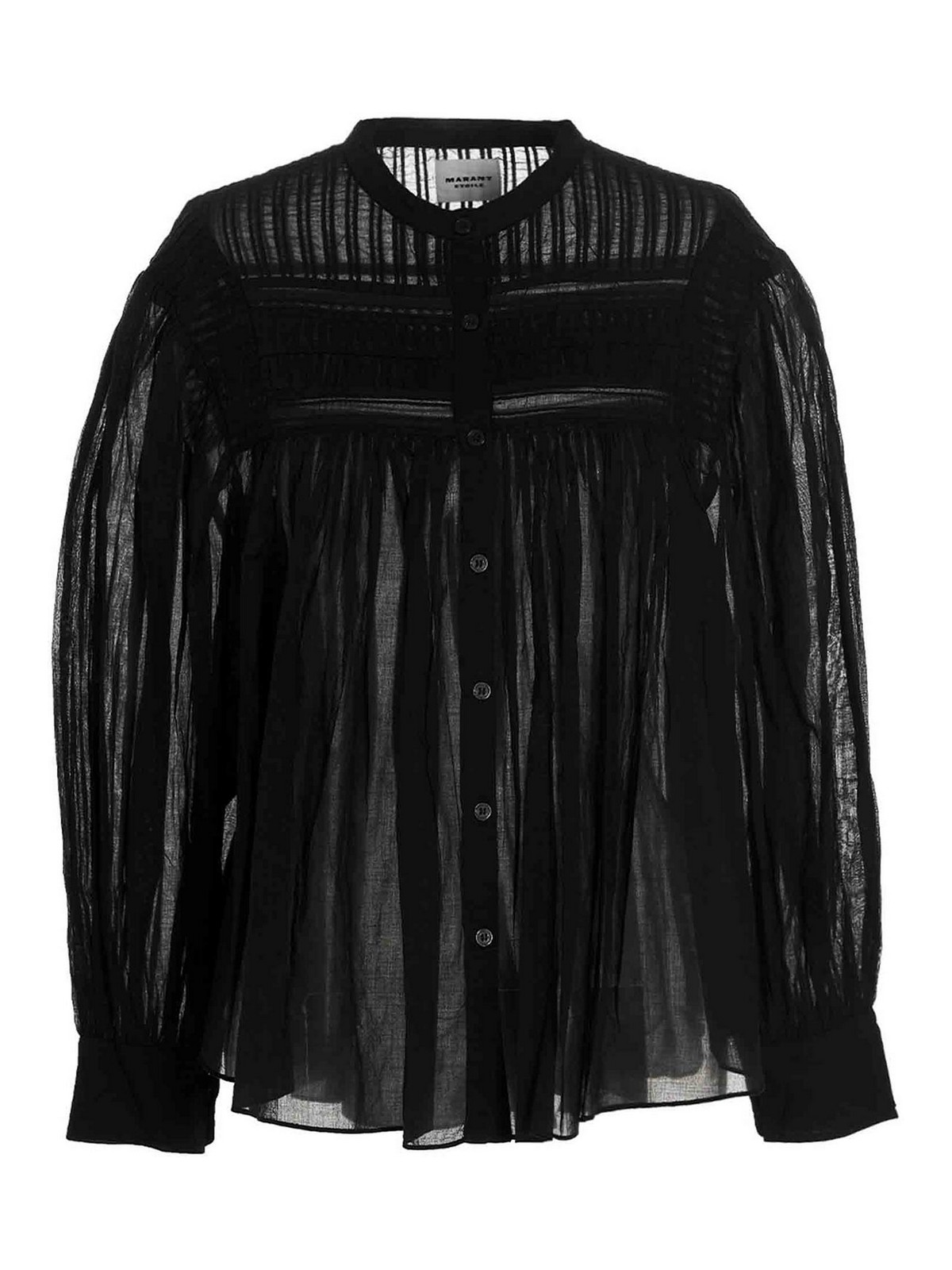 Shop Isabel Marant Étoile Camisa - Plalia In Negro