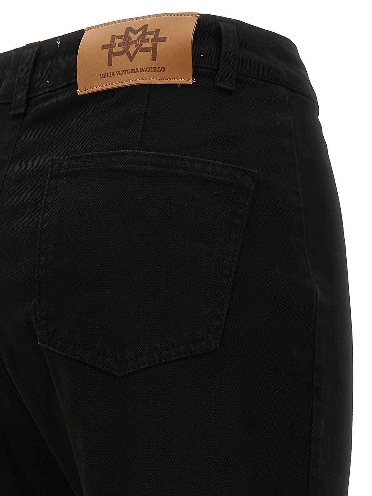 Shop Mvp Wardrobe Bonnet Jeans In Negro