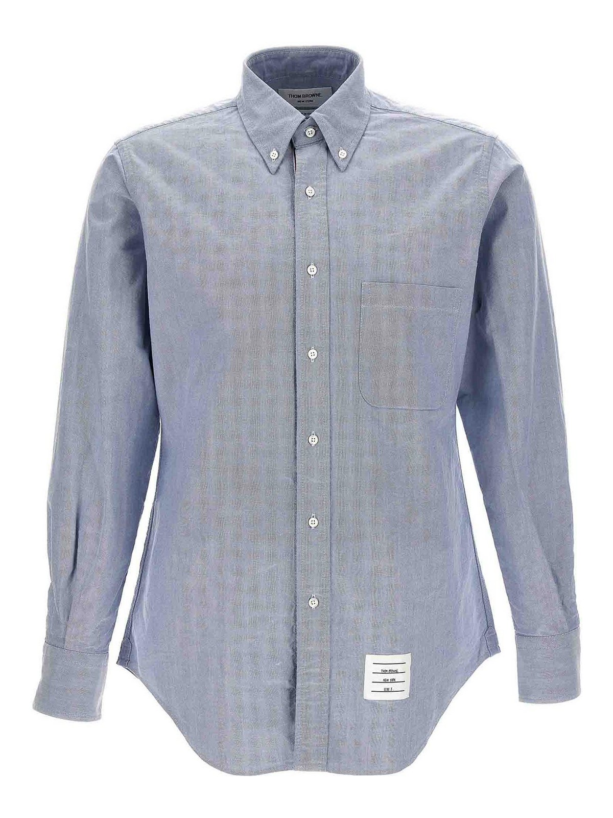 Shop Thom Browne Classic Shirt In Azul Claro