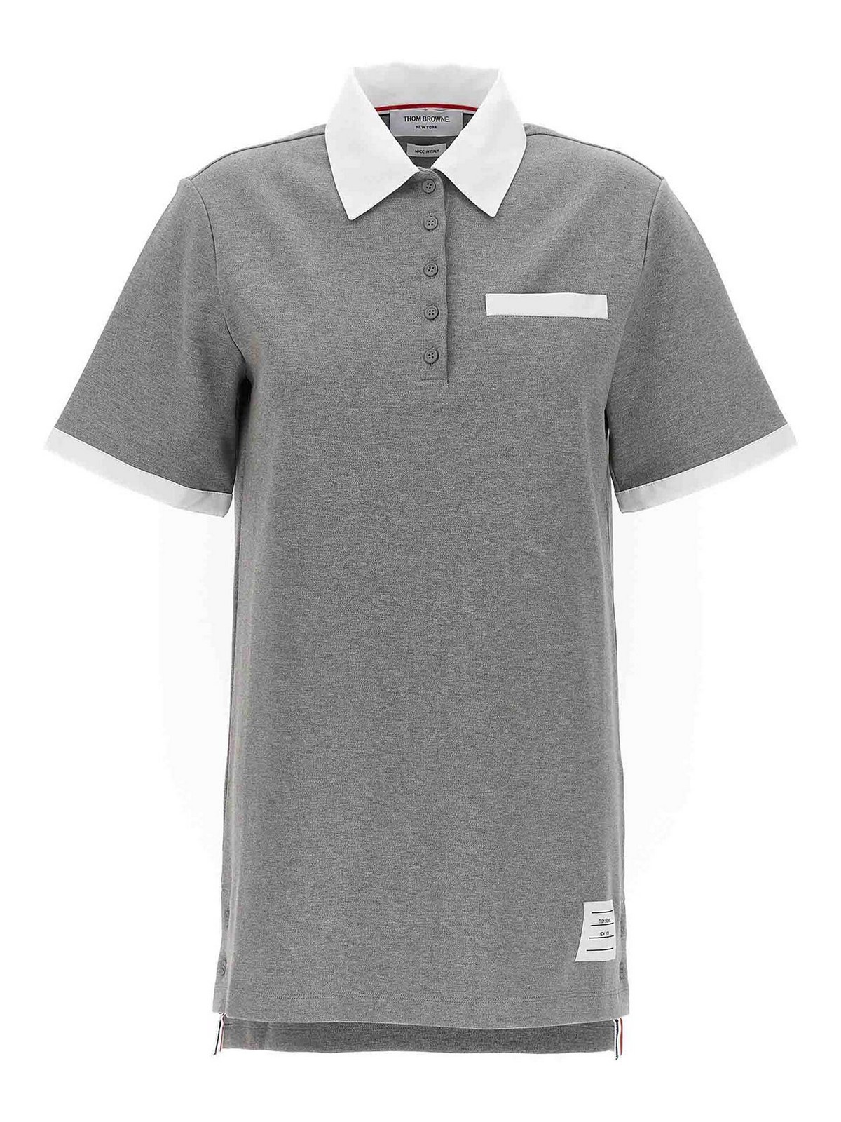 Thom Browne Logo polo dress - Grey - Women|FJD101AJ0074055