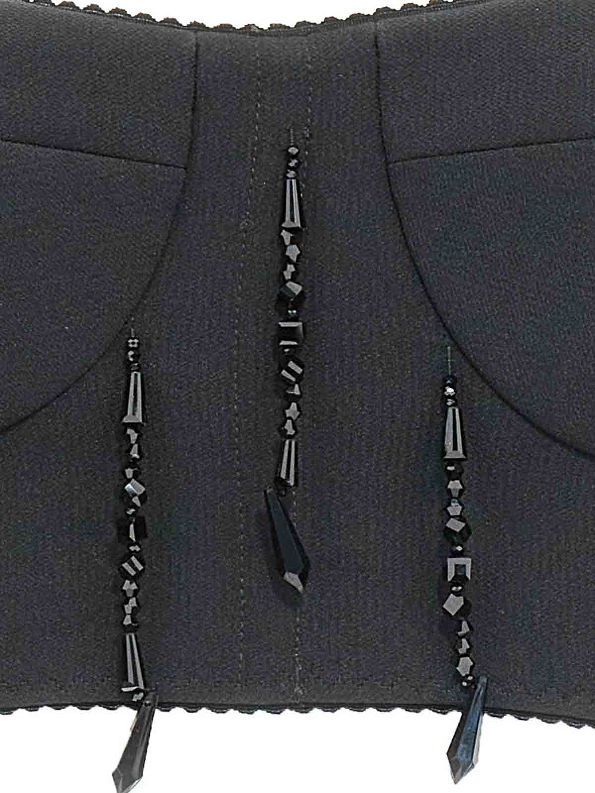 Shop 19:13 Dresscode Bead Bustier Top In Black