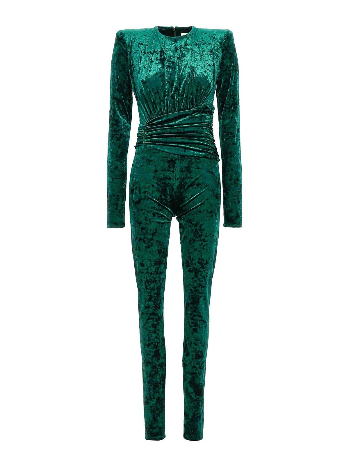 Alexandre Vauthier Velvet Suit In Green