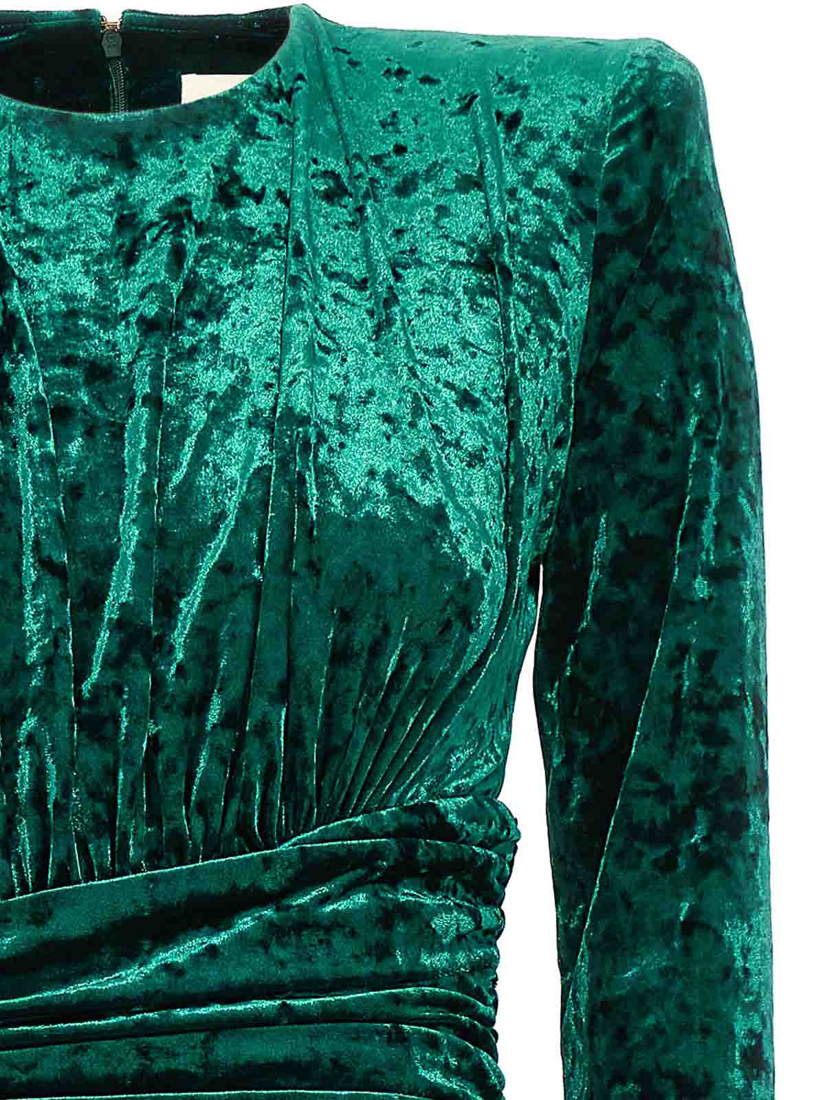 Shop Alexandre Vauthier Velvet Suit In Green