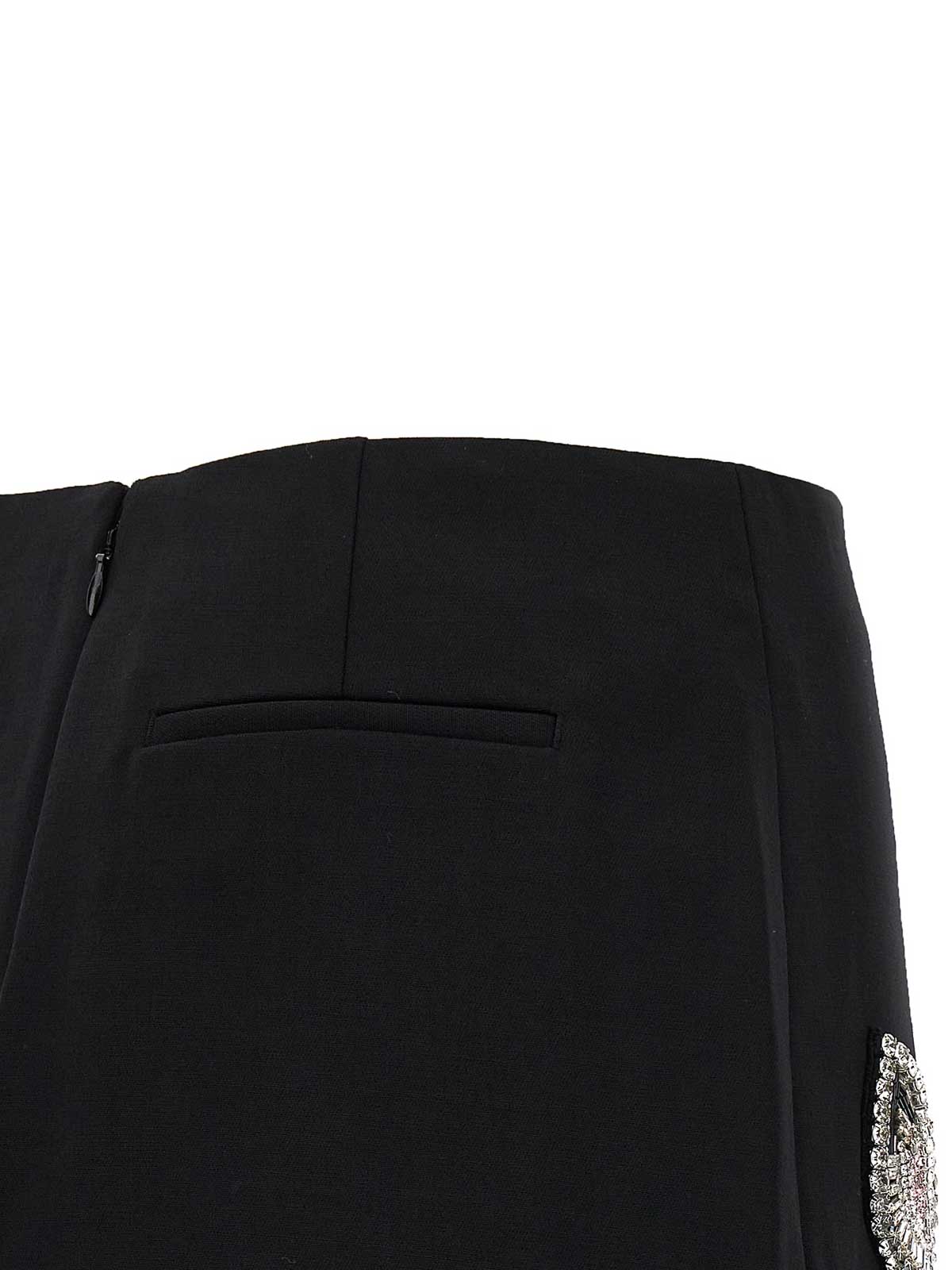 Shop Area Embroidered Butterfly Mini Skirt In Black