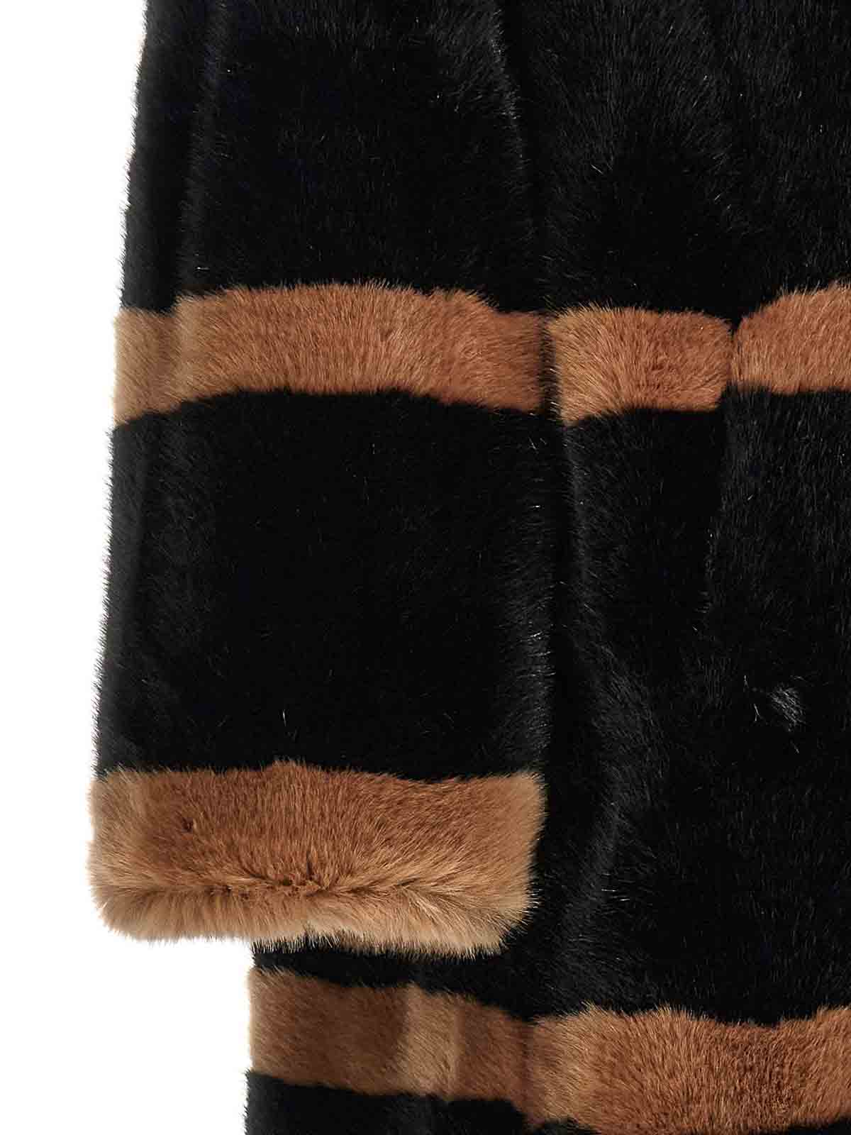 その他 B&B COUTURE 'Biscuit' eco fur B&B Couture eco fur - Black | JACKIECAPPOTTOINTARSINEROCAMMELLO