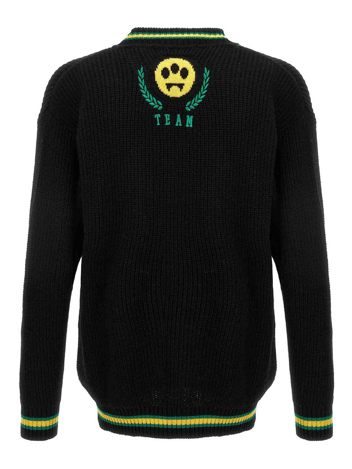 Shop Barrow Logo Embroidery Sweater In Black