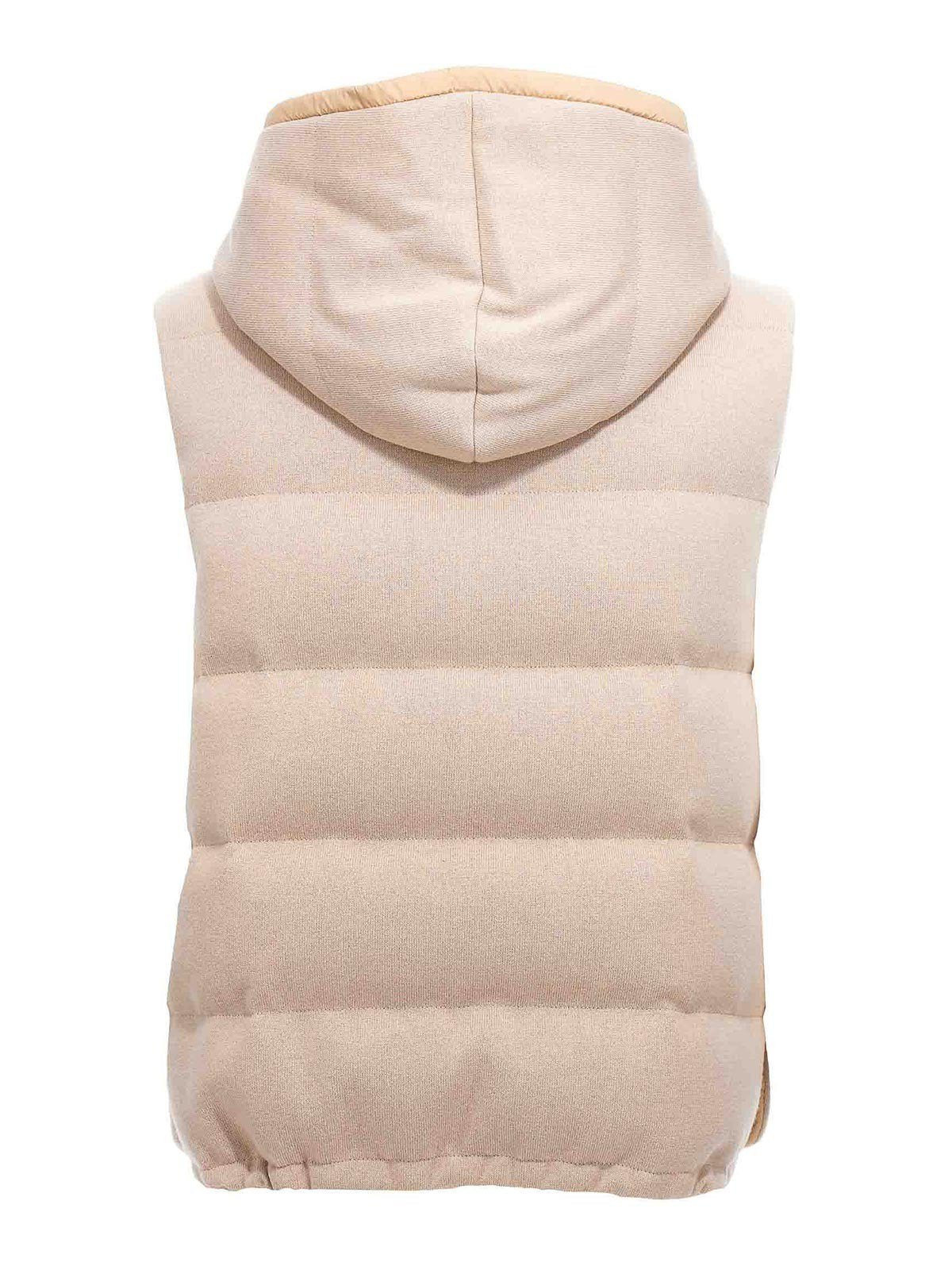 Brunello Cucinelli Nylon and cashmere reversible vest