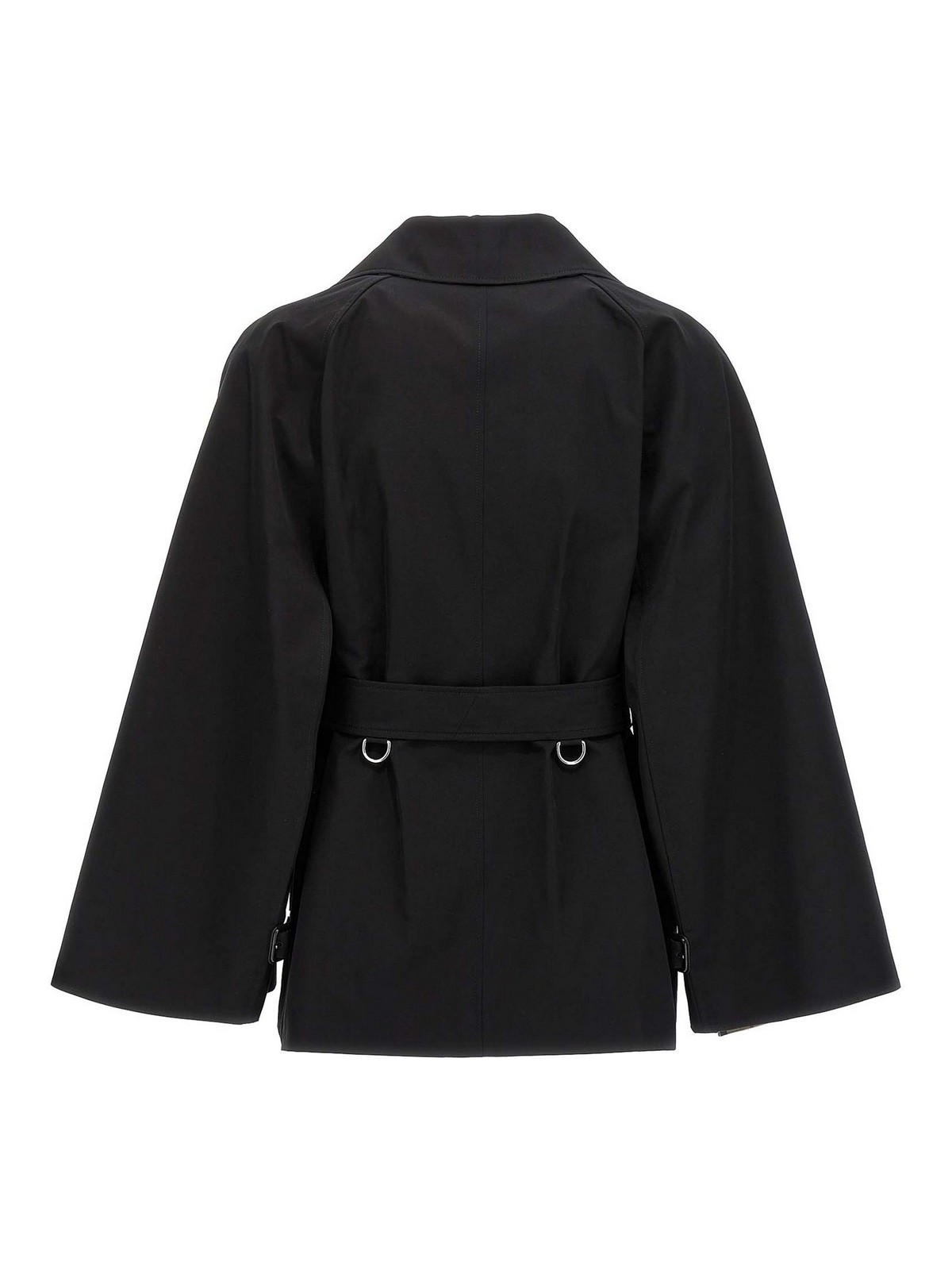 Shop Burberry Cots Trench Coat In Black