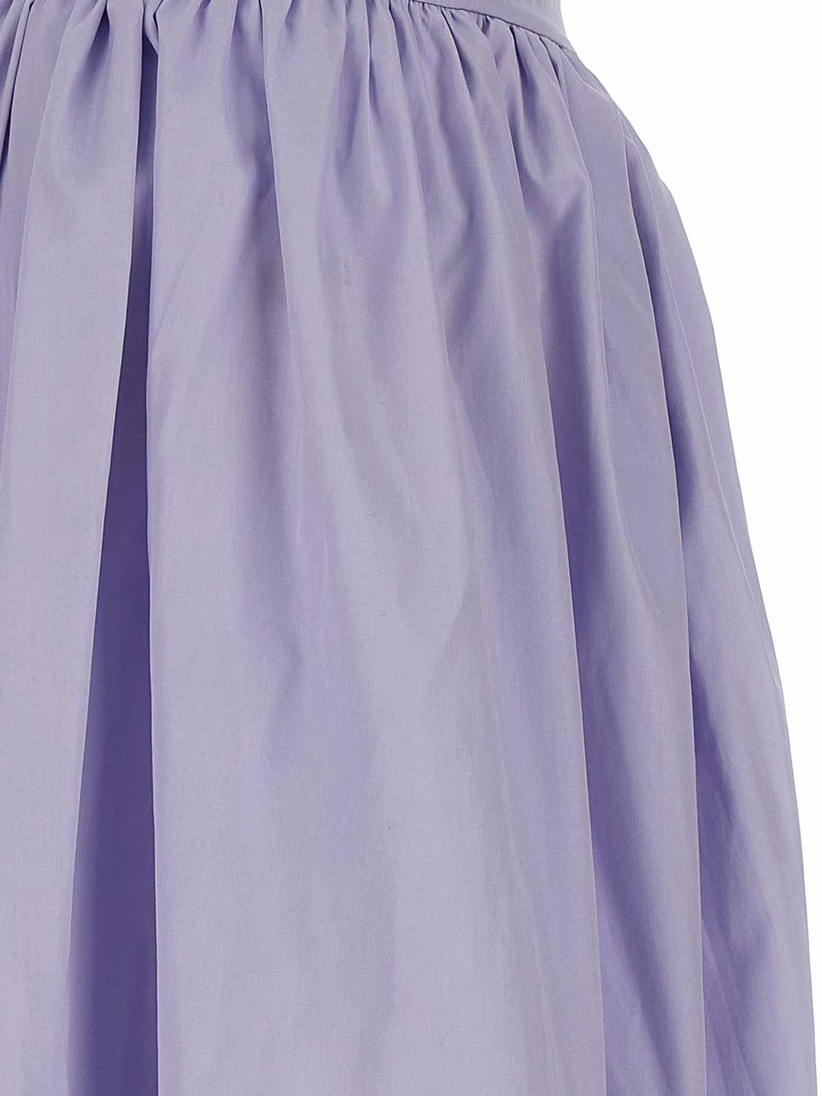 Shop Cecilie Bahnsen Falda Semilarga - Damara In Purple