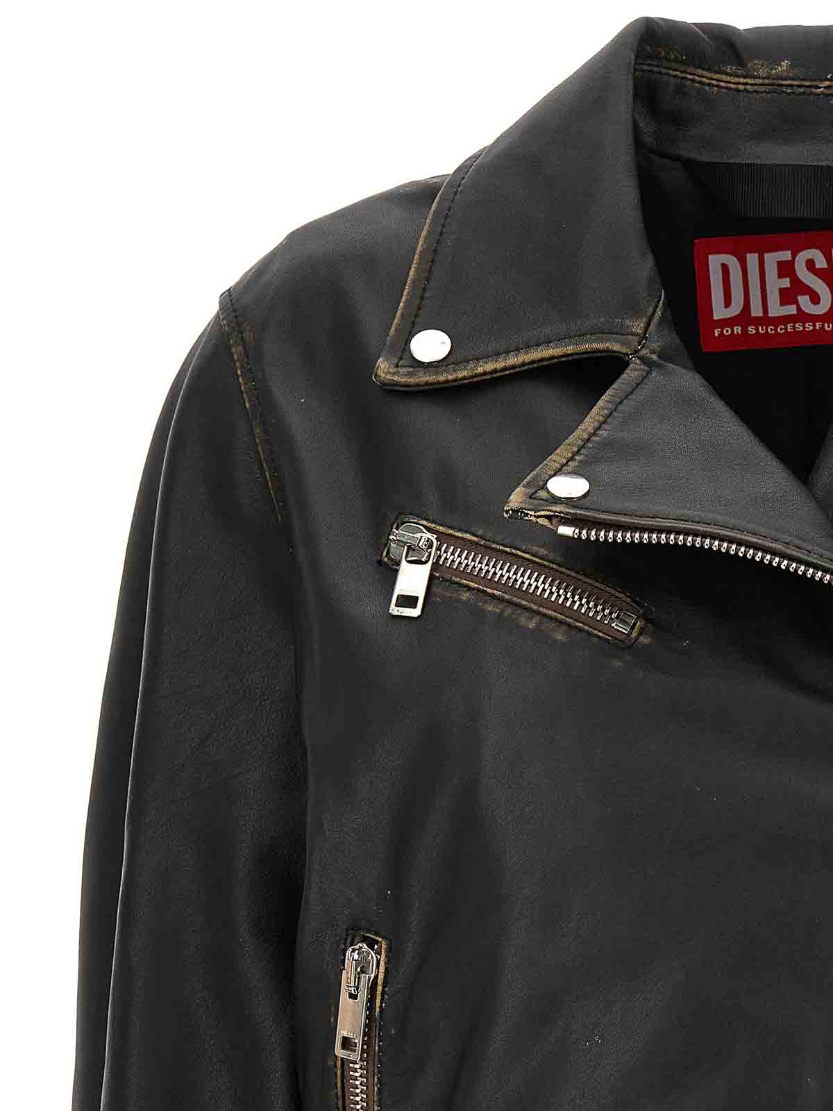 Shop Diesel L-edme Jacket In Black