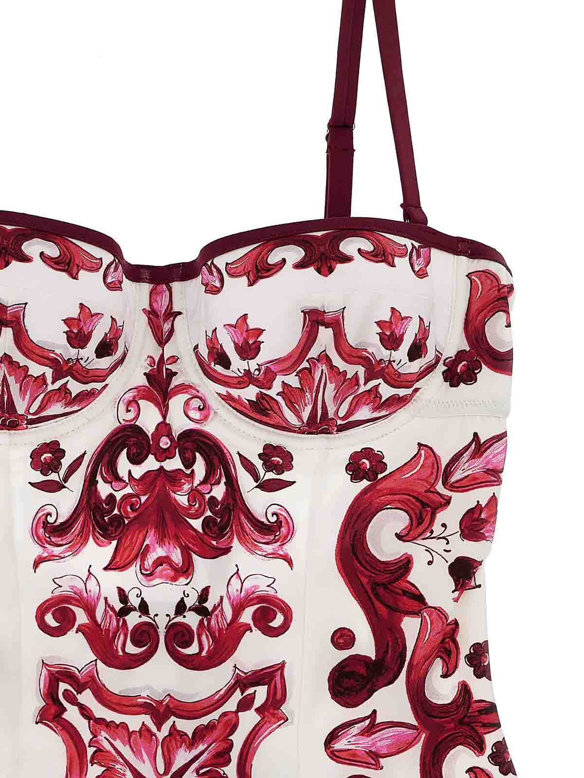 Shop Dolce & Gabbana Bañador - Maiolica In Multicolour