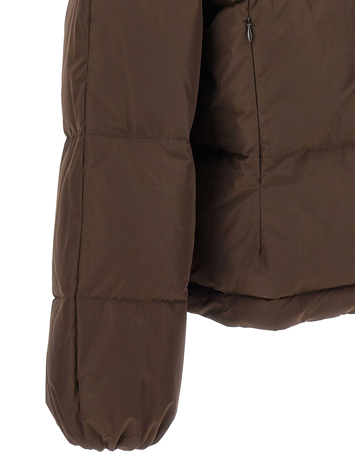 Dolce & Gabbana Logo plate down jacket - Brown|F9R19TGDBWMM0780
