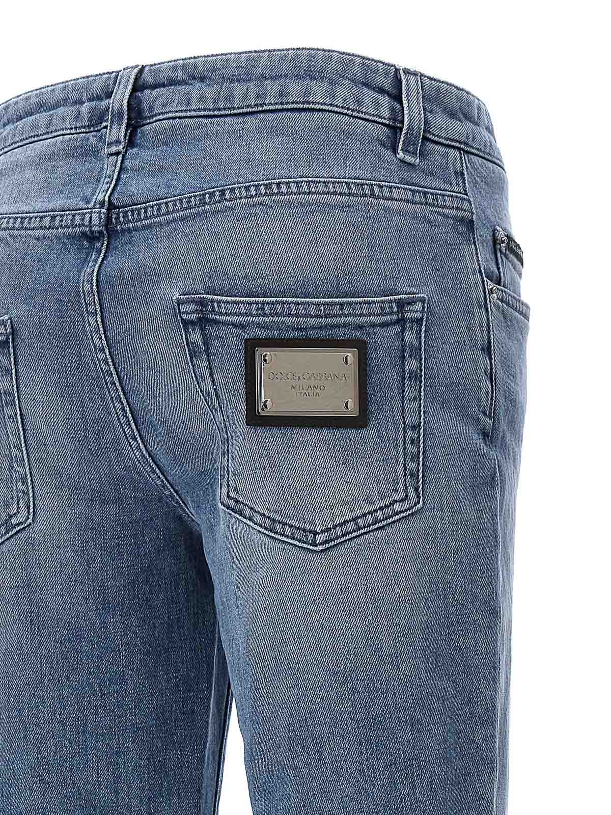 Dolce & Gabbana Jeans plaque logo - Light Blue | FTCZADG8JU6S9001